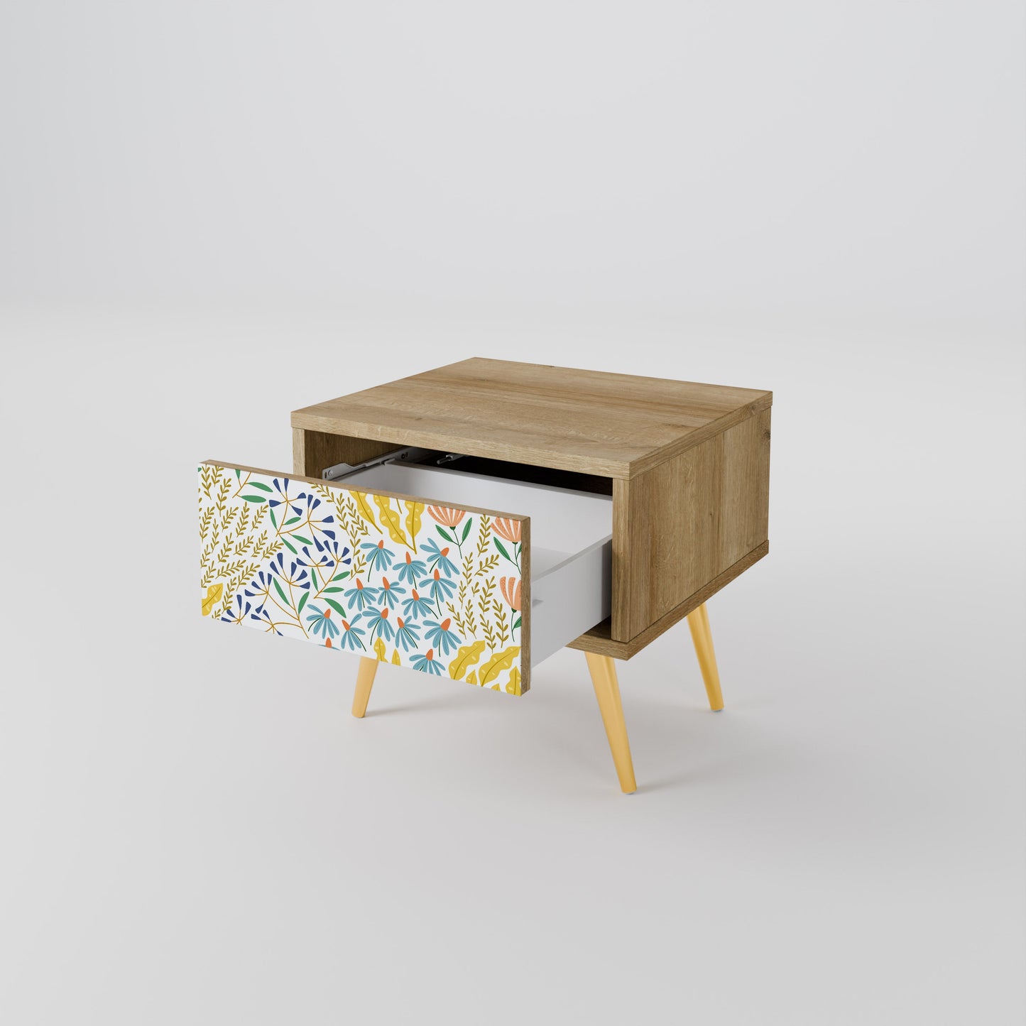 Comodino HELLO SPRING in effetto rovere