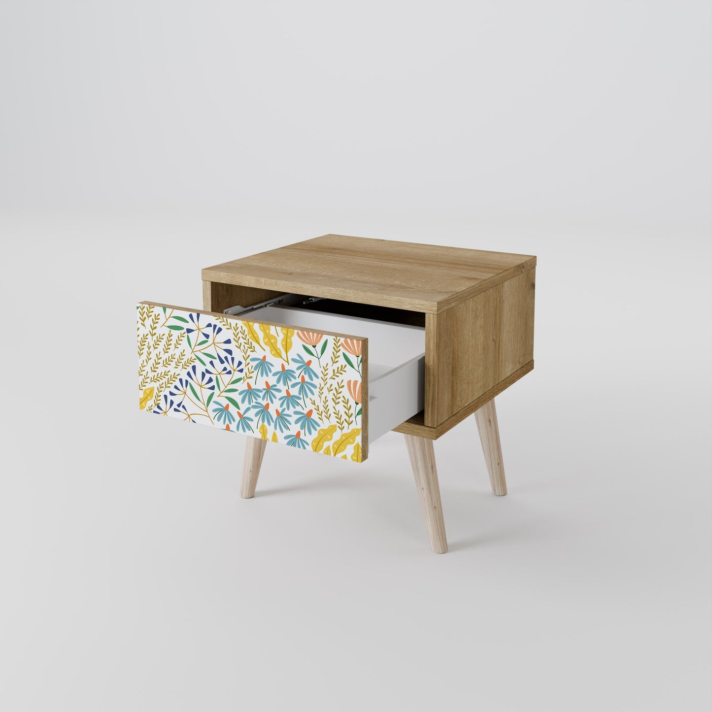 Comodino HELLO SPRING in effetto rovere