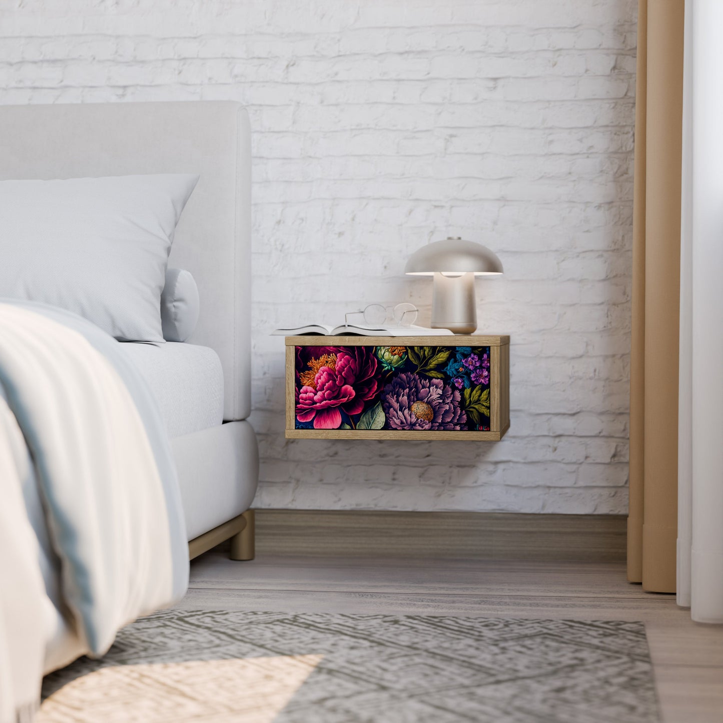 Comodino BLOOMING ELEGANCE in effetto rovere