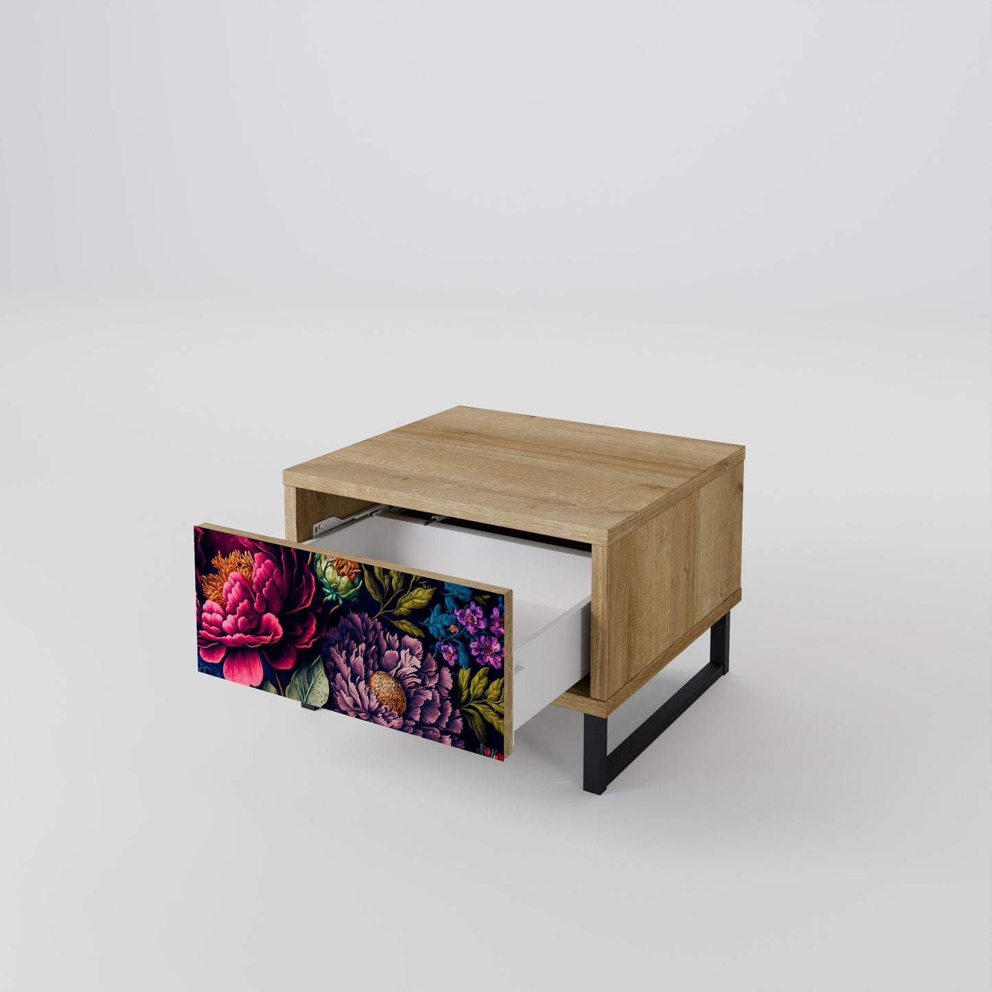 Comodino BLOOMING ELEGANCE in effetto rovere