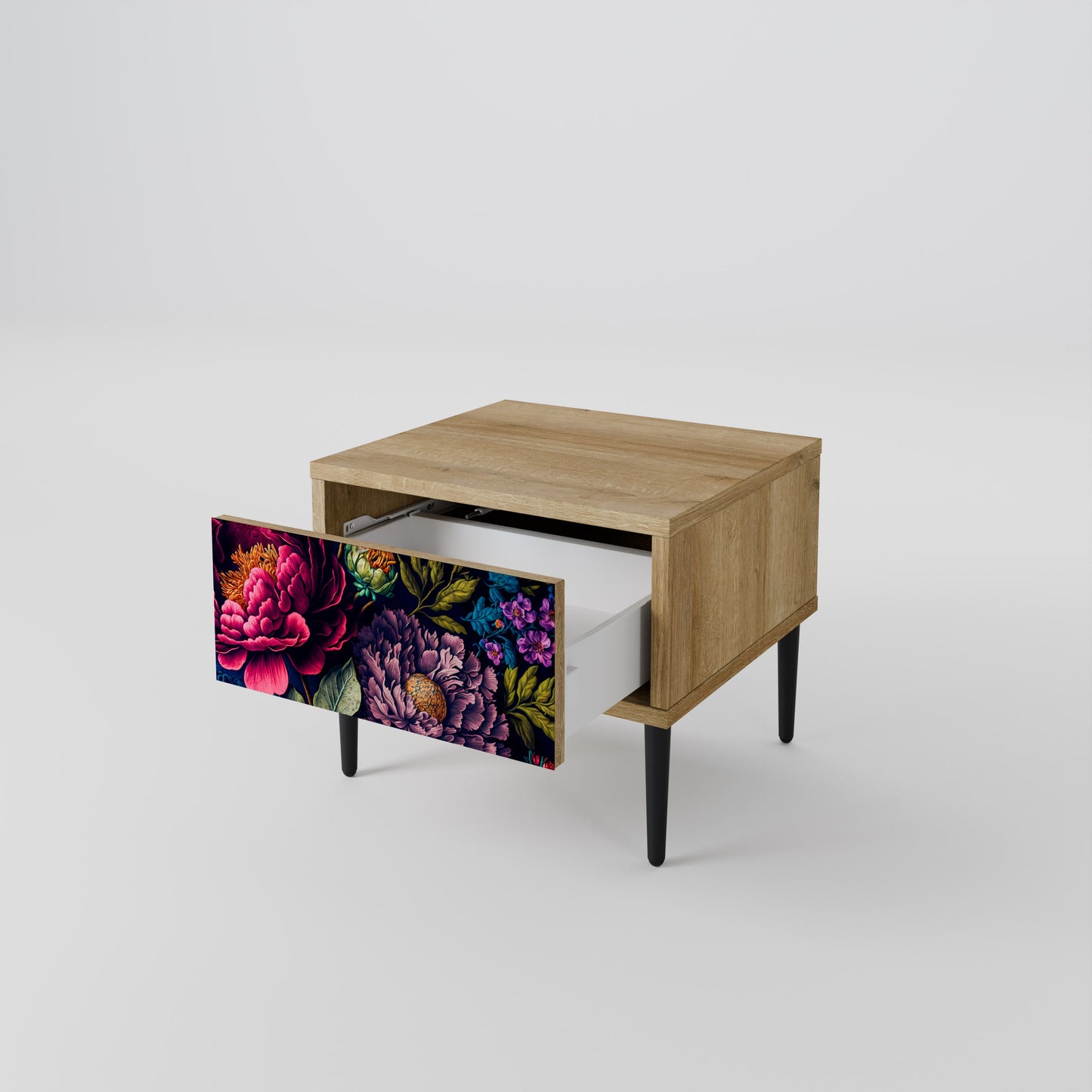 Comodino BLOOMING ELEGANCE in effetto rovere