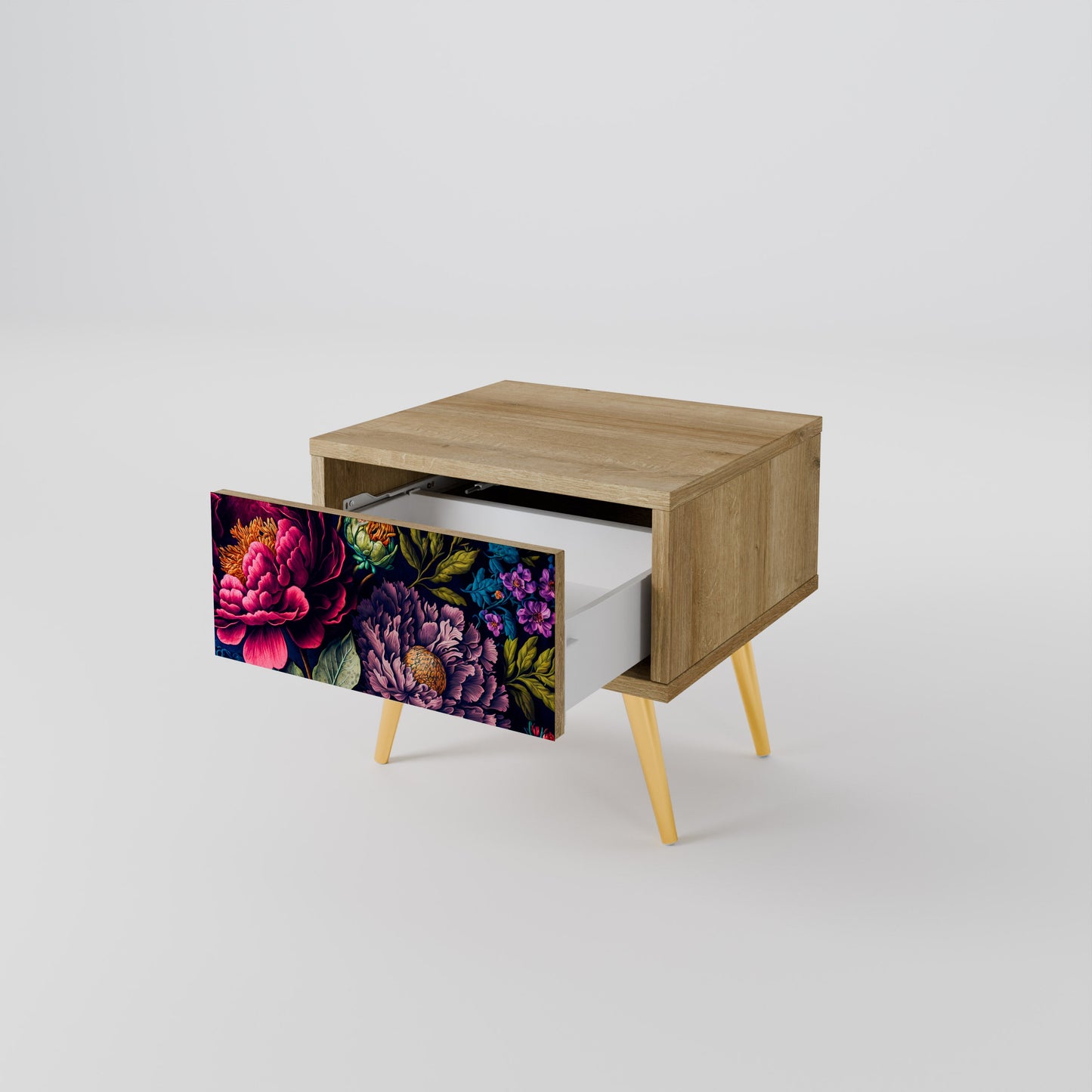 Comodino BLOOMING ELEGANCE in effetto rovere
