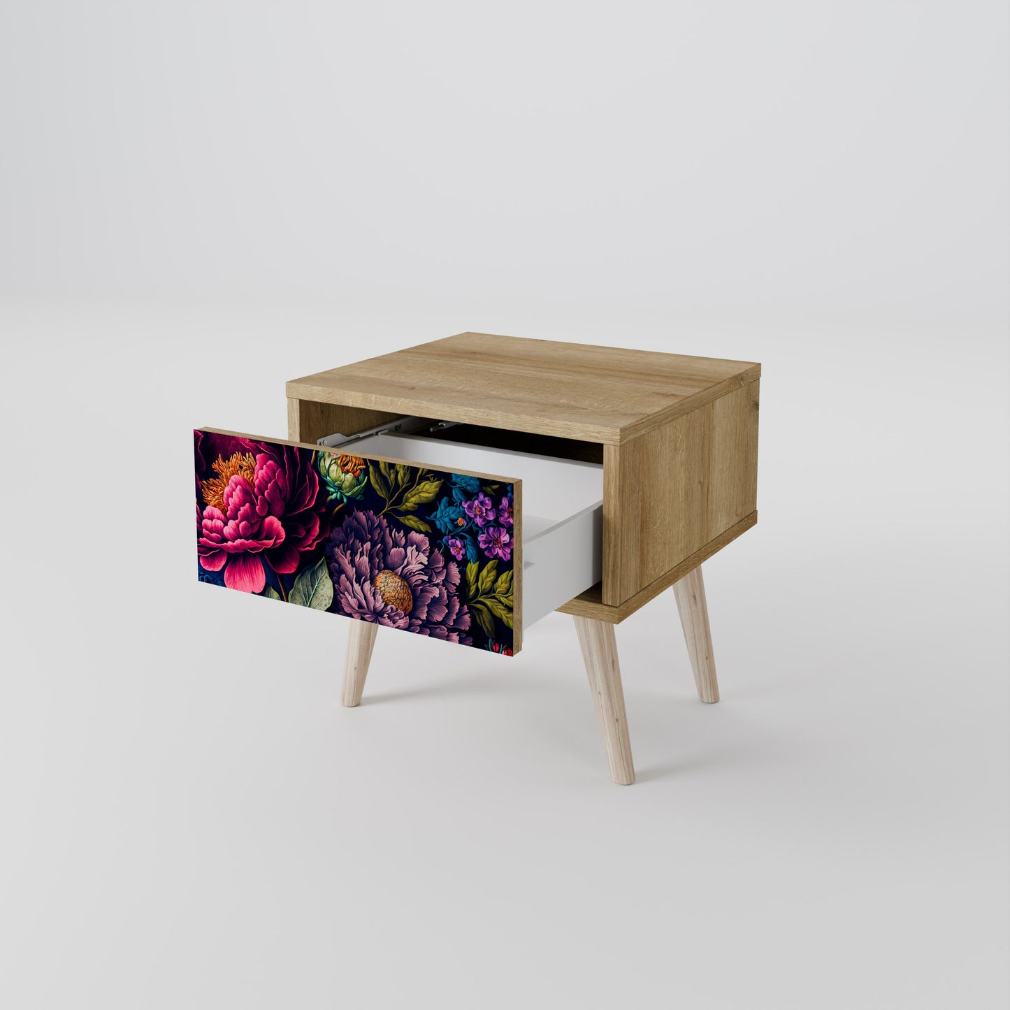 Comodino BLOOMING ELEGANCE in effetto rovere