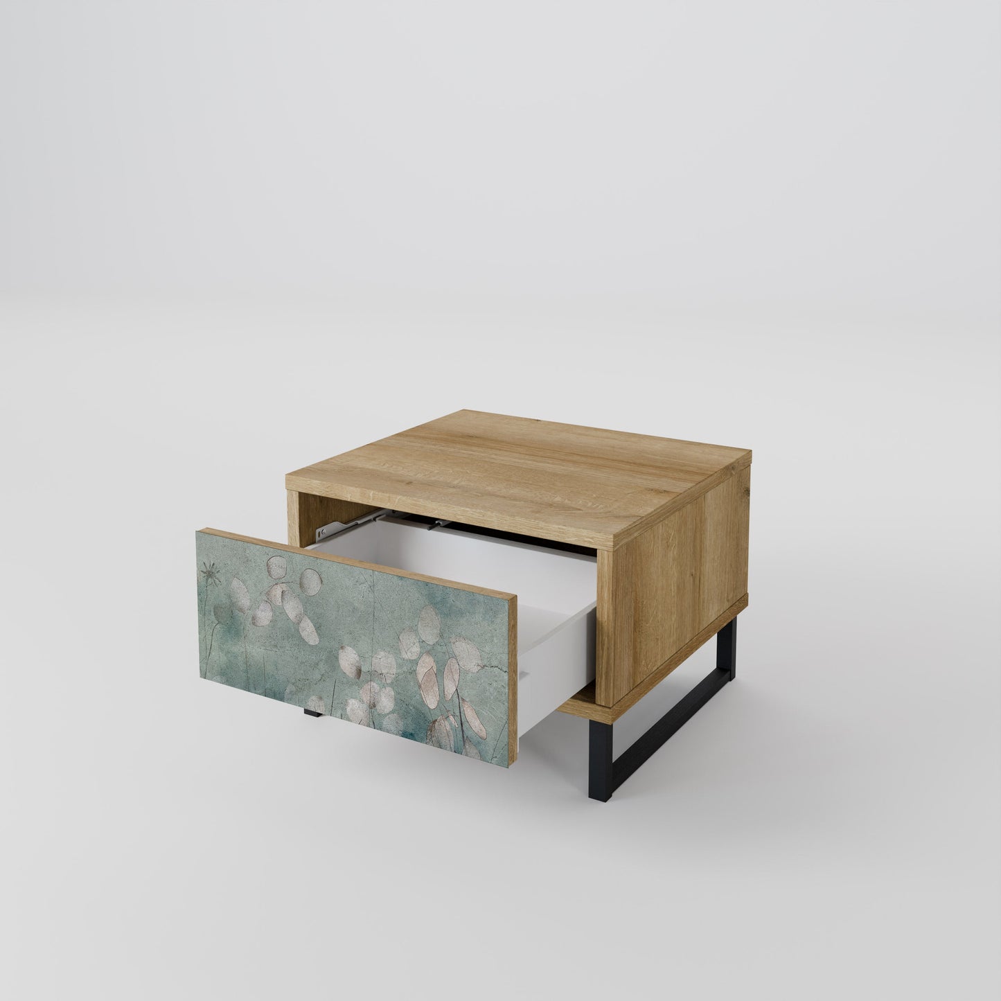 Comodino NIGHT LADY in effetto rovere
