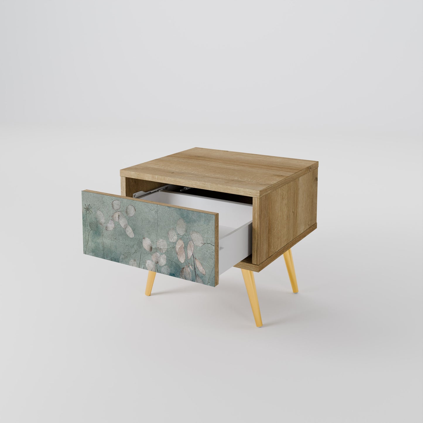 Comodino NIGHT LADY in effetto rovere