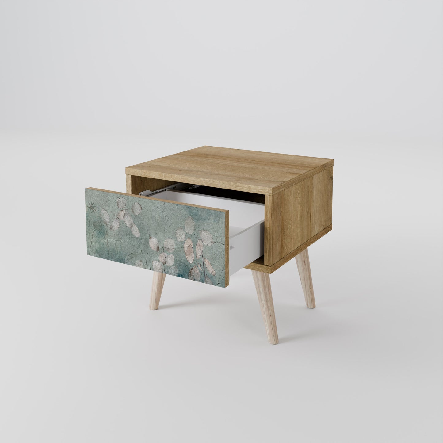 Comodino NIGHT LADY in effetto rovere