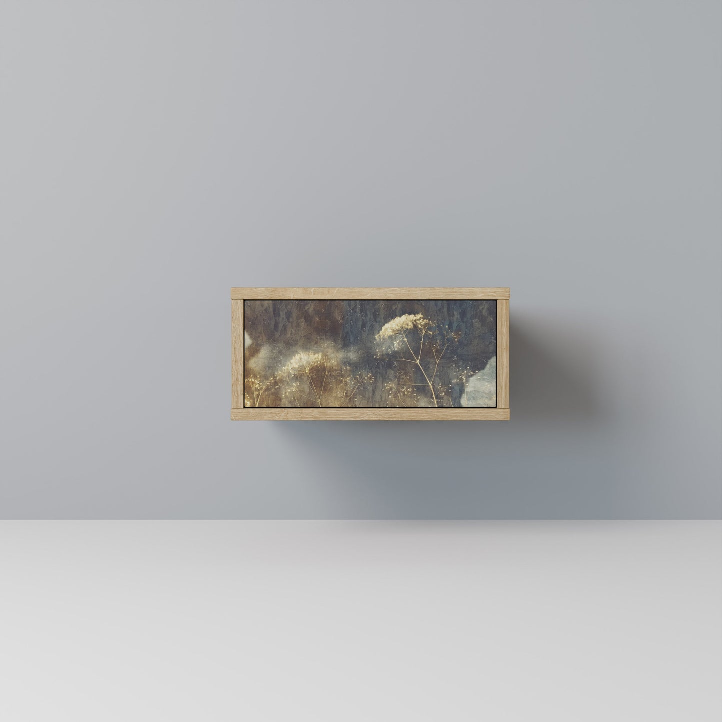 Comodino GENTLE POWER in effetto rovere