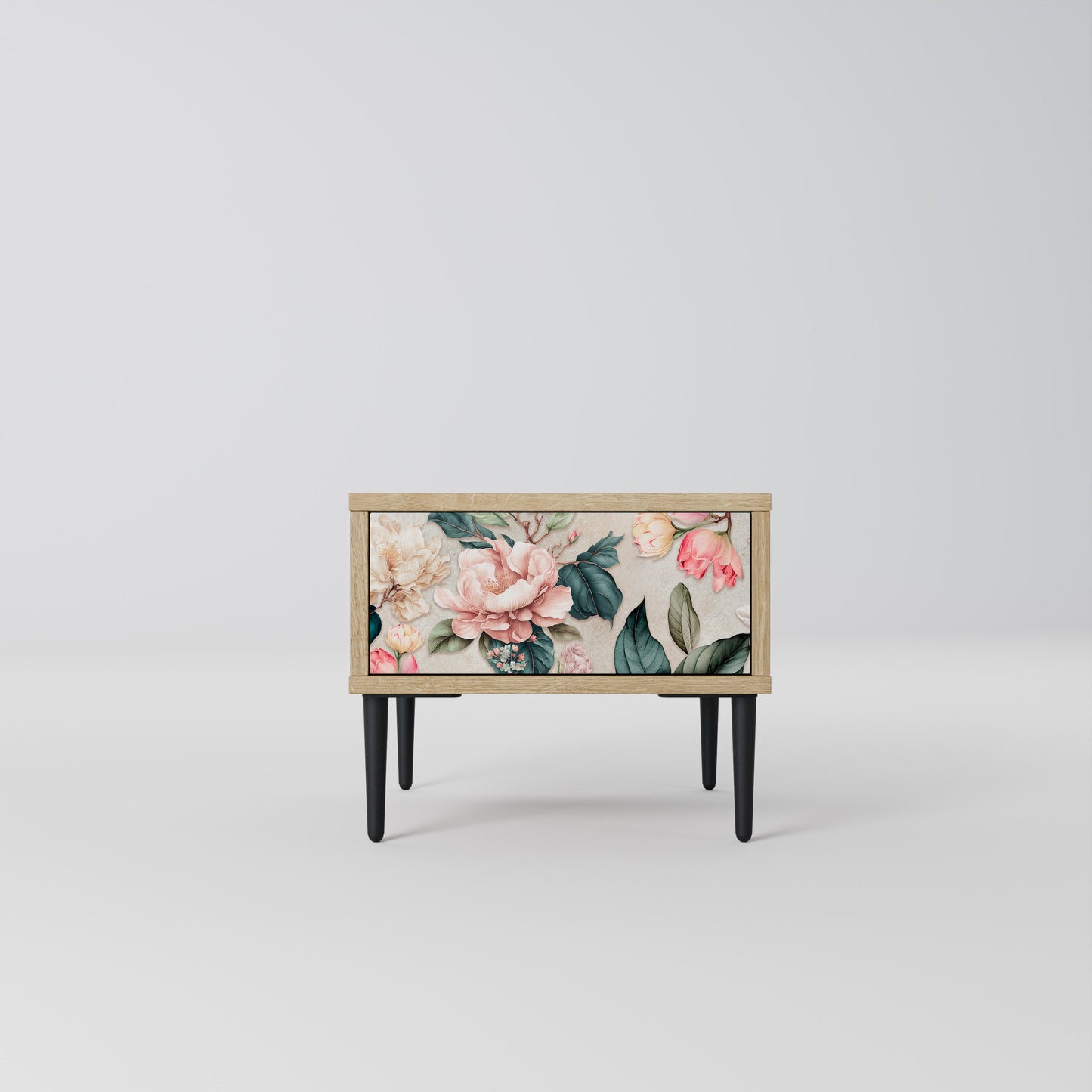 Comodino FLORAL GRACE in effetto rovere