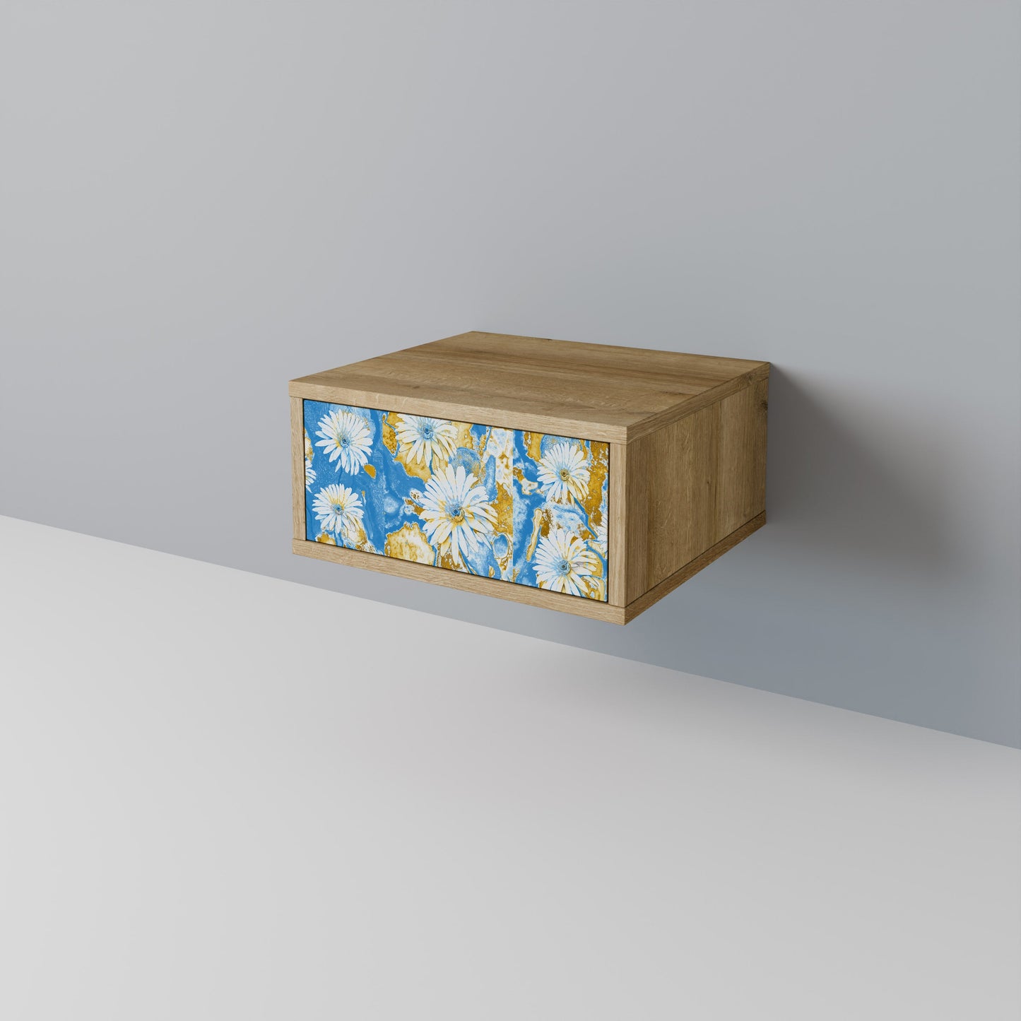 Comodino DAISY LUXE effetto rovere
