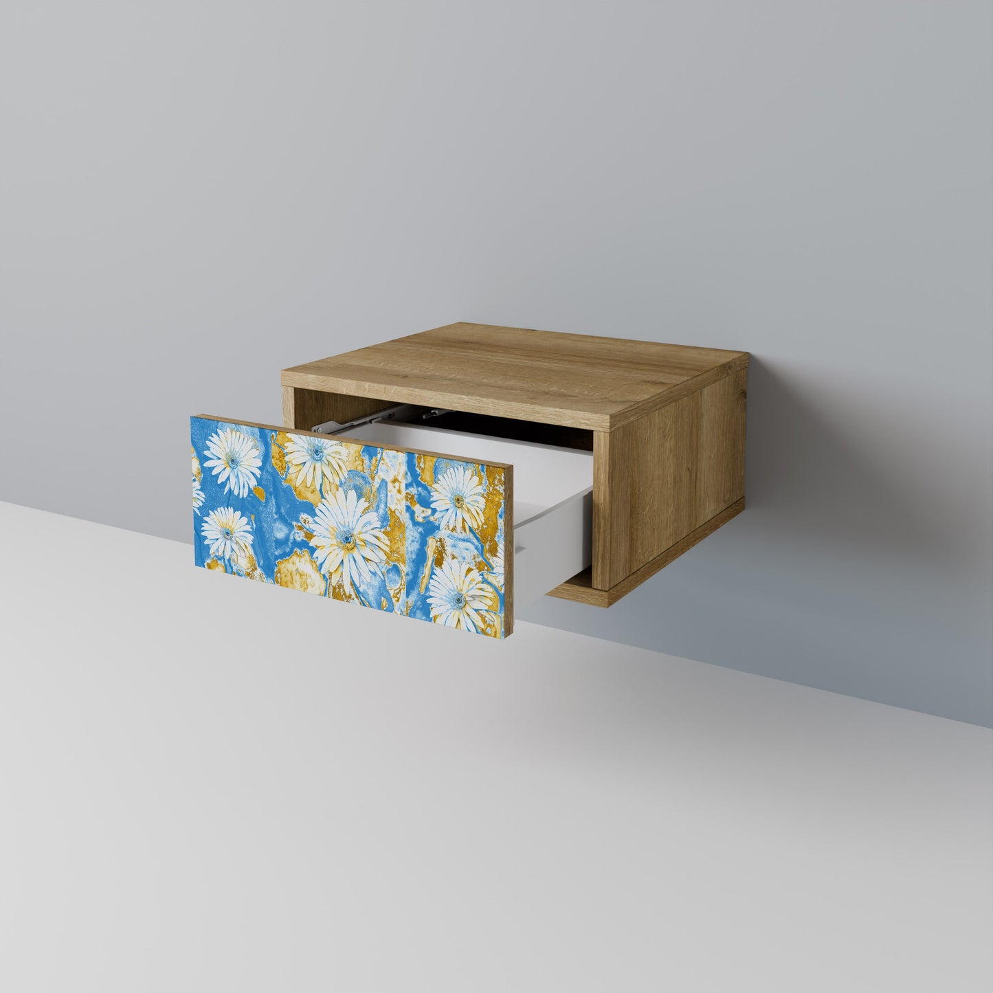Comodino DAISY LUXE effetto rovere