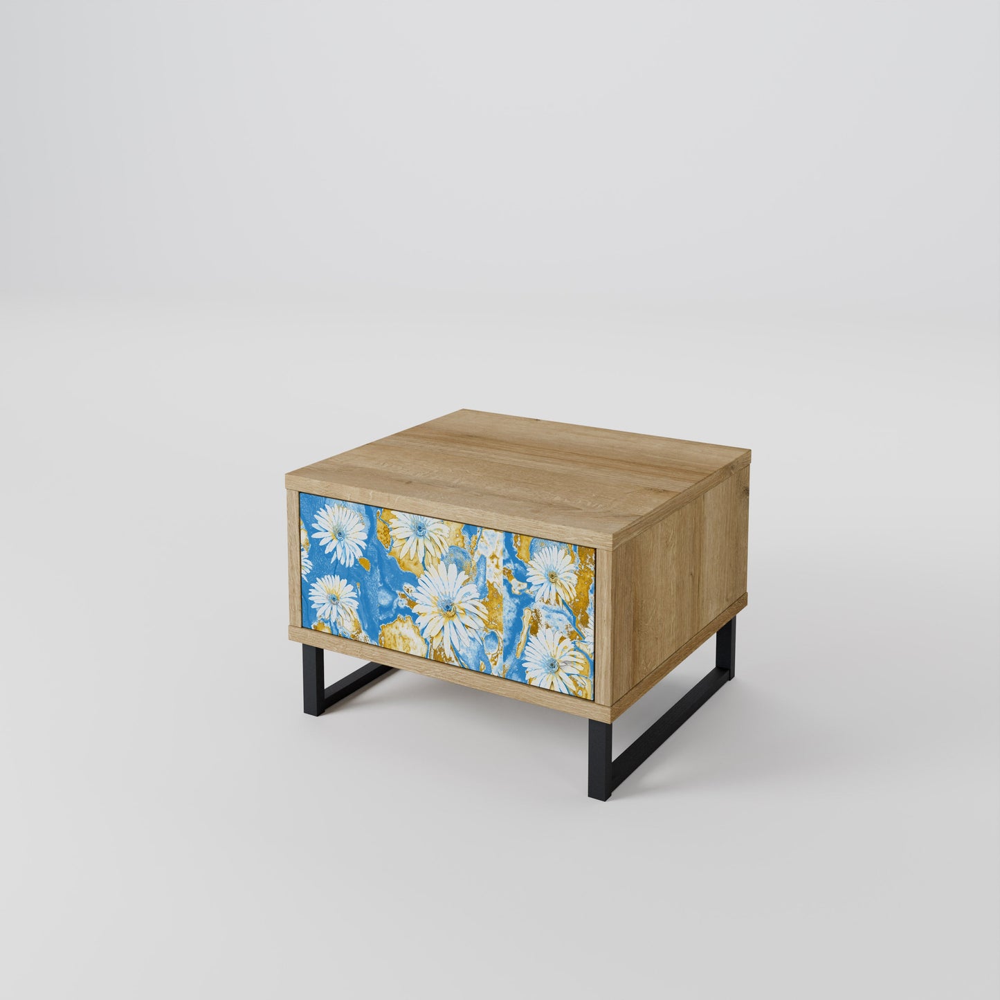 Comodino DAISY LUXE effetto rovere