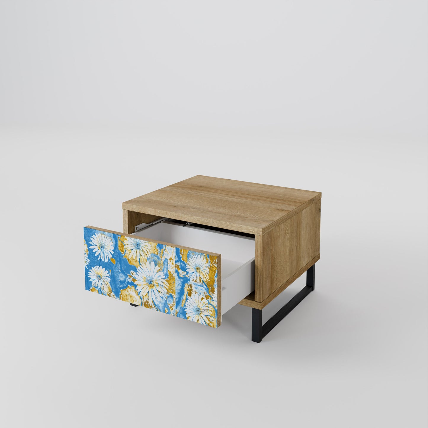 Comodino DAISY LUXE effetto rovere