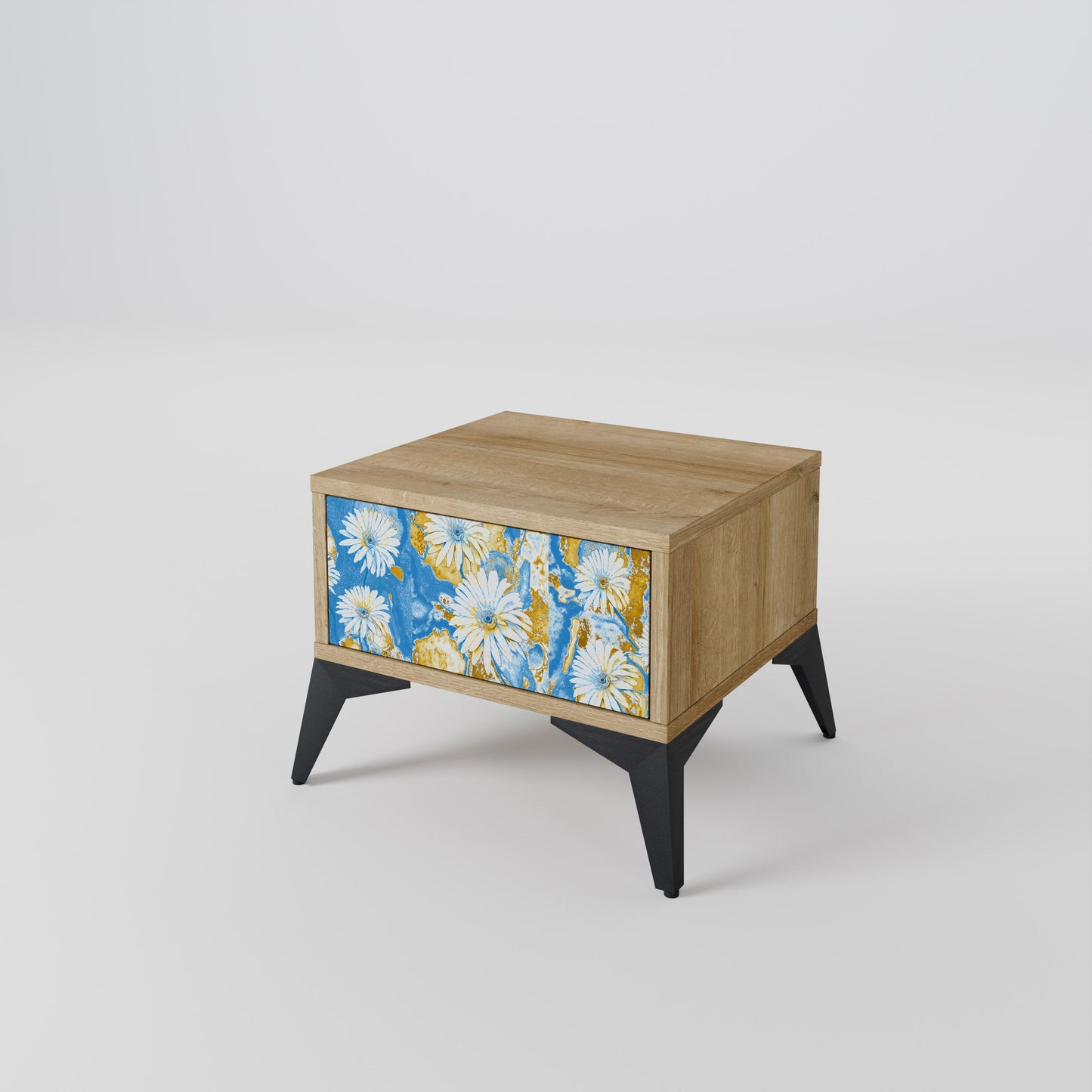 Comodino DAISY LUXE effetto rovere