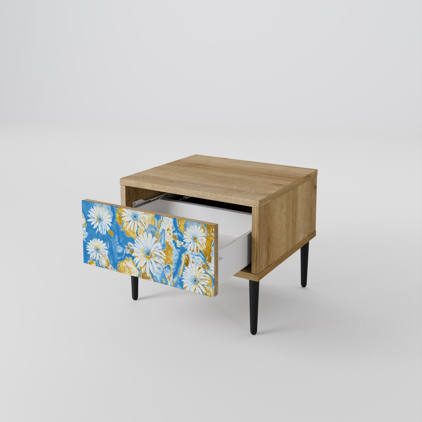 Comodino DAISY LUXE effetto rovere