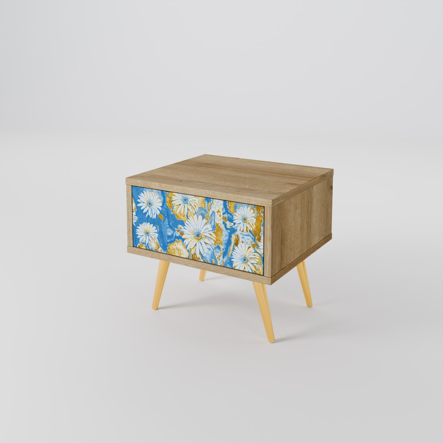 Comodino DAISY LUXE effetto rovere