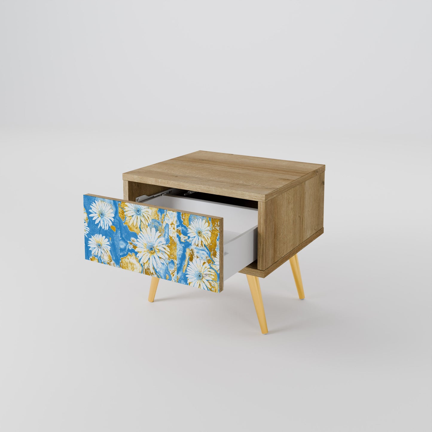 Comodino DAISY LUXE effetto rovere