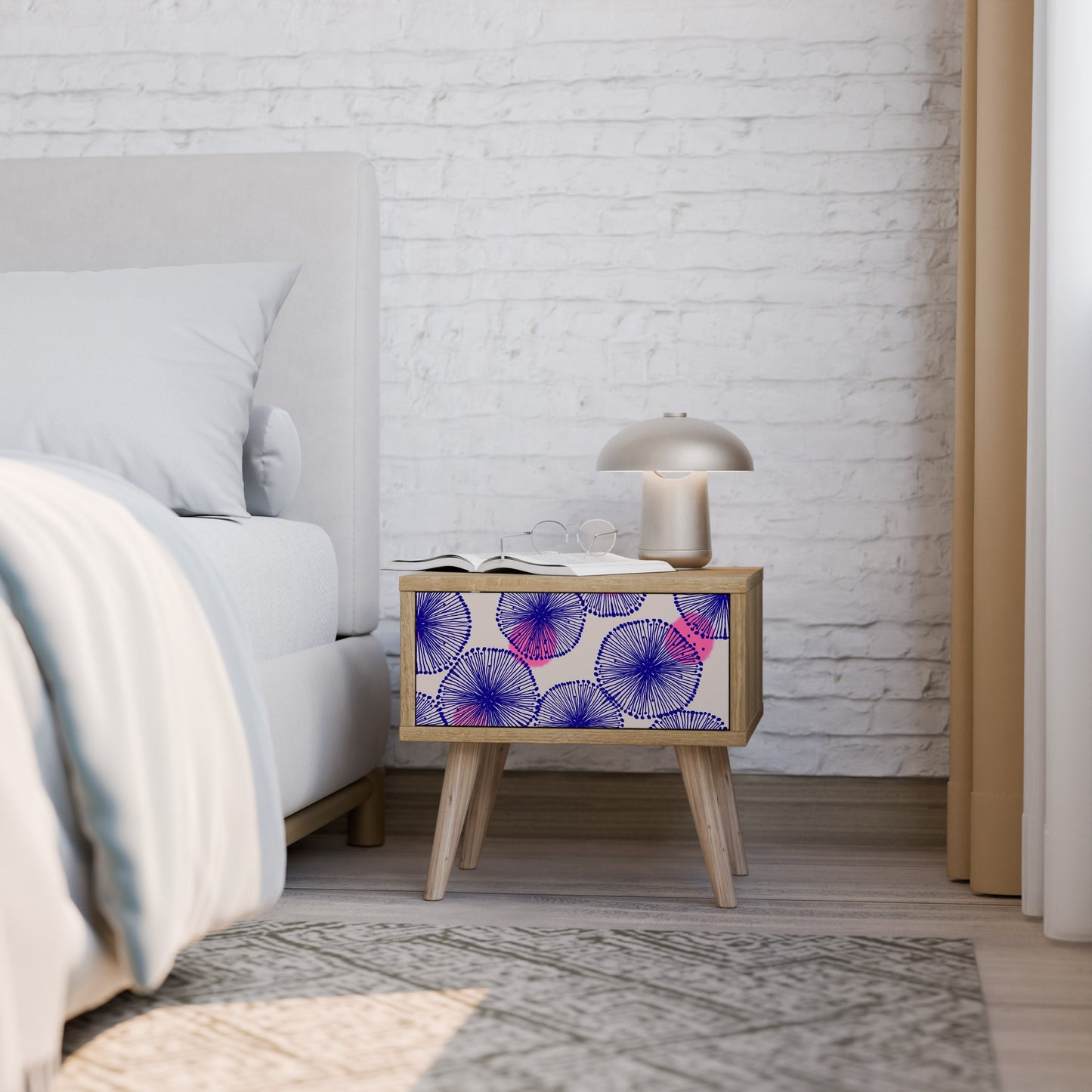 Comodino MAGIC NATURE in effetto rovere