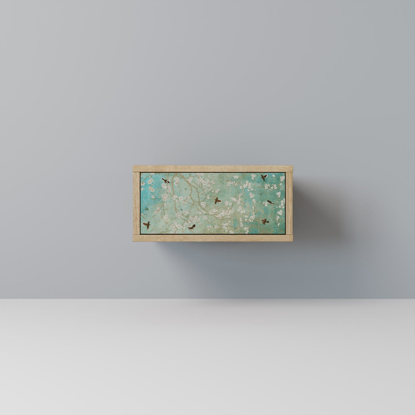 Comodino BLOOMING CHARM in effetto rovere
