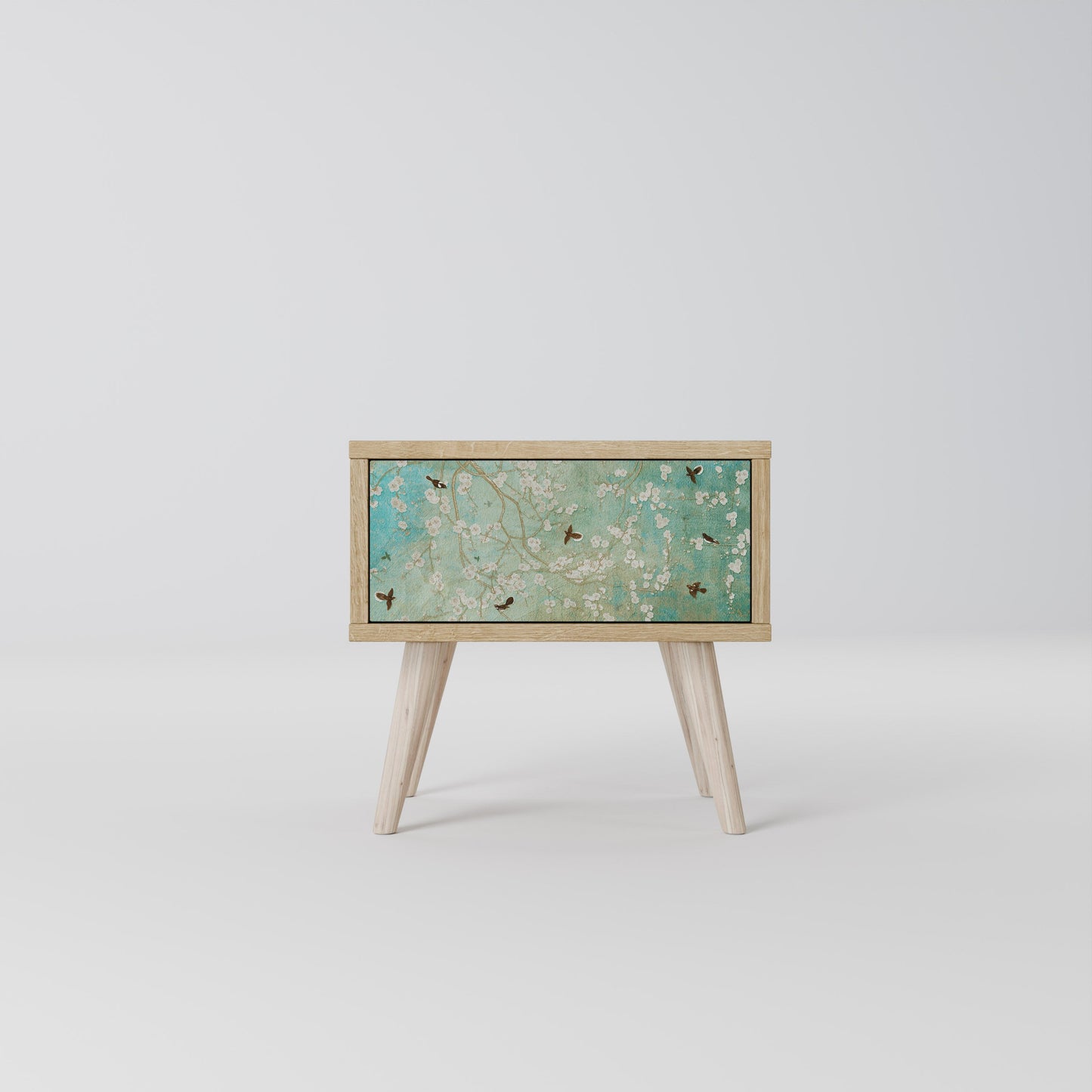 Comodino BLOOMING CHARM in effetto rovere