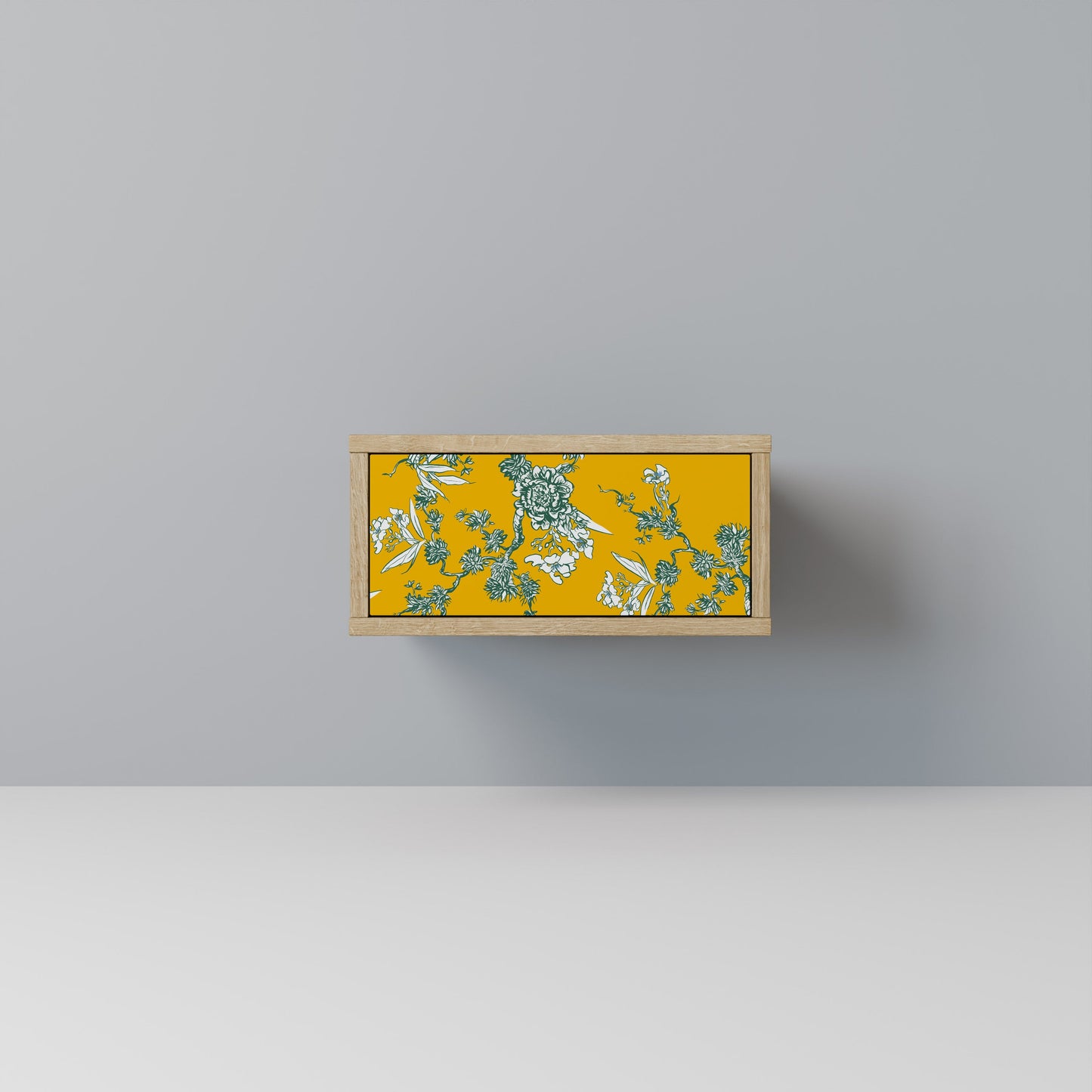 Comodino YELLOW CHINOISERIE in effetto rovere