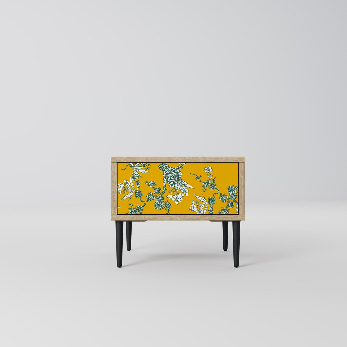 Comodino YELLOW CHINOISERIE in effetto rovere