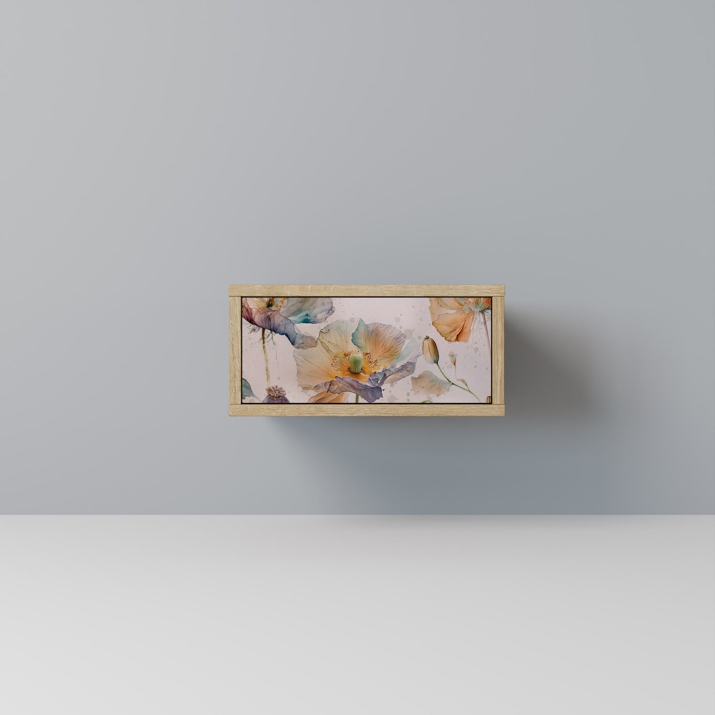Comodino SOFTEN POPPY effetto rovere