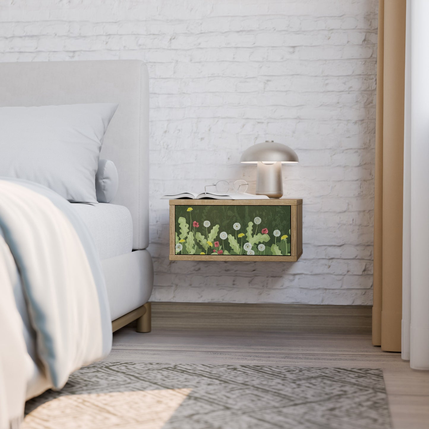 Comodino DANDELION AMUSE effetto rovere