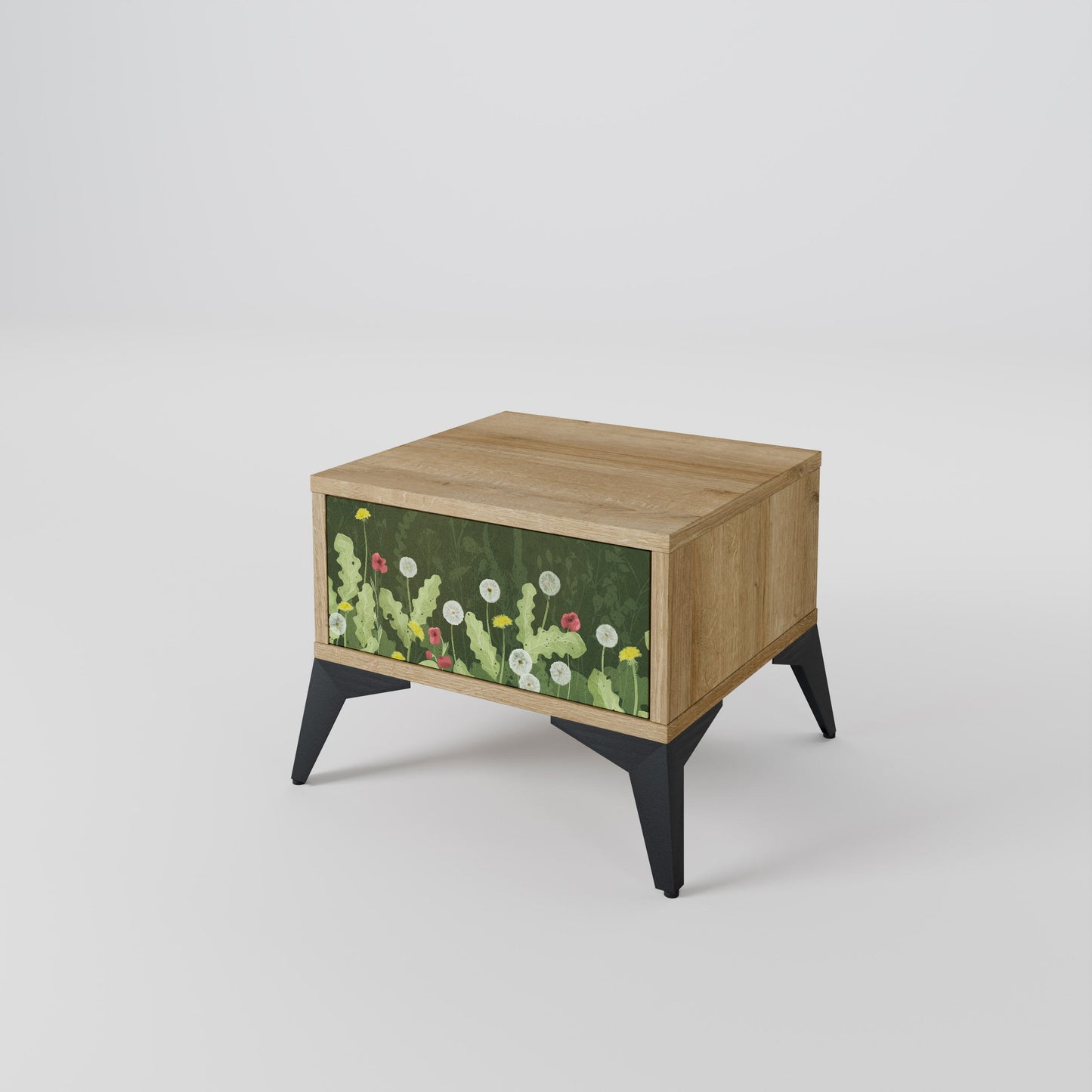 Comodino DANDELION AMUSE effetto rovere
