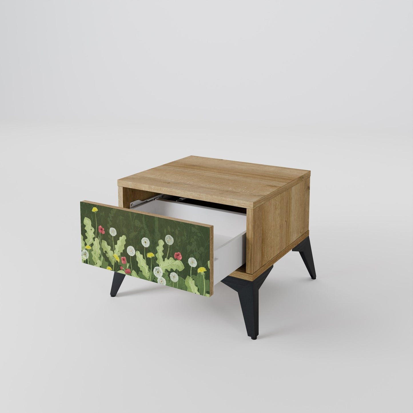 Comodino DANDELION AMUSE effetto rovere