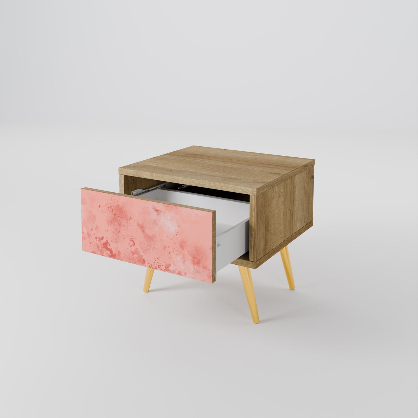 Comodino CRANE DANCE effetto rovere