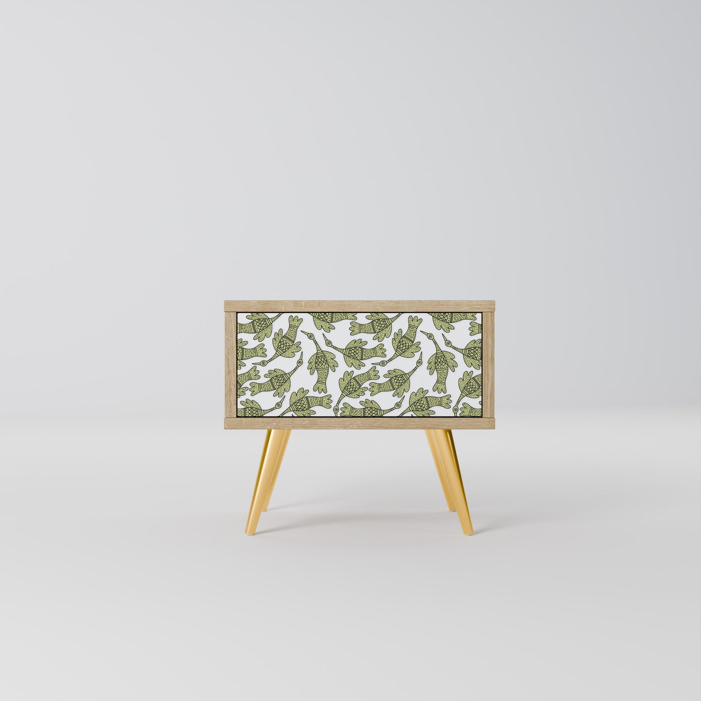Comodino SEEDLING SONGBIRD in effetto rovere