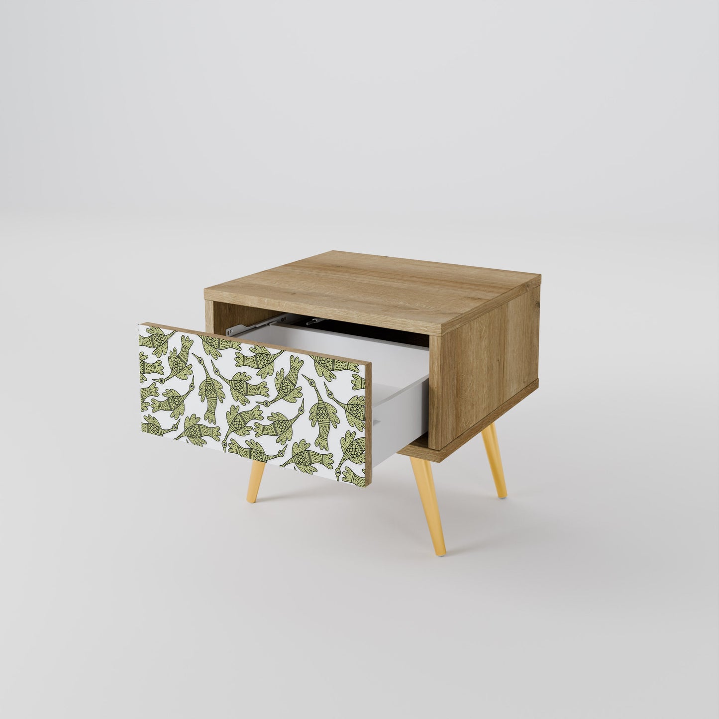 Comodino SEEDLING SONGBIRD in effetto rovere