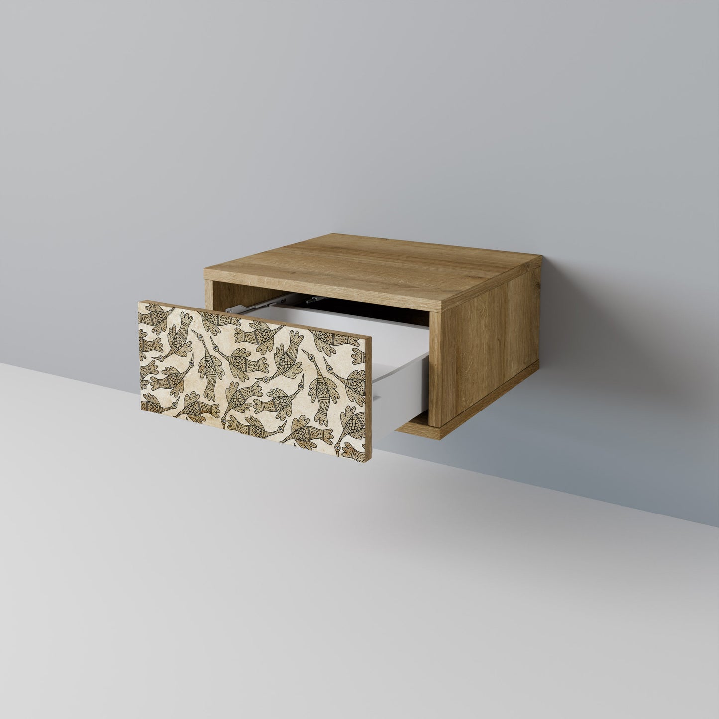 Comodino ALMONDINE SONGBIRD in effetto rovere