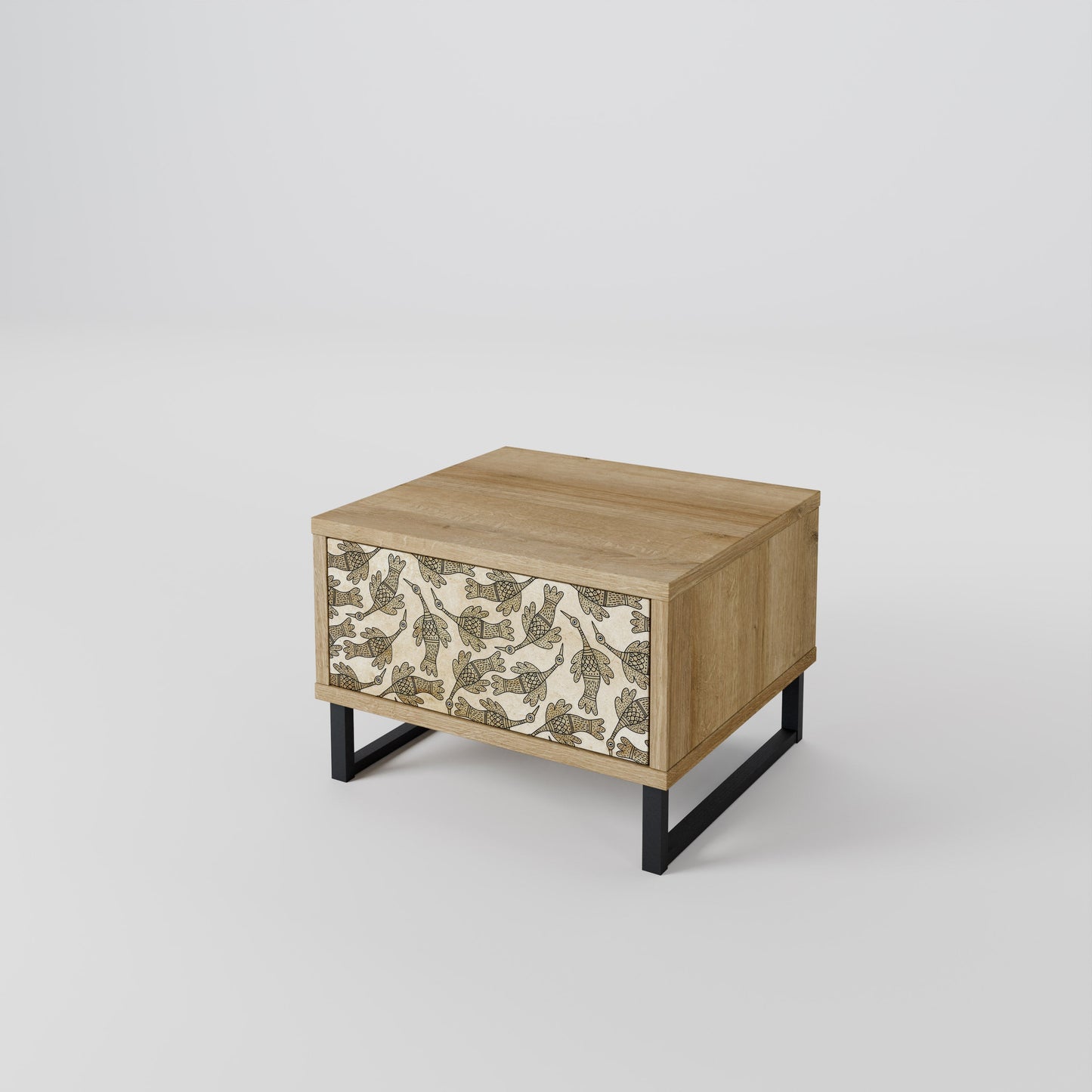 Comodino ALMONDINE SONGBIRD in effetto rovere
