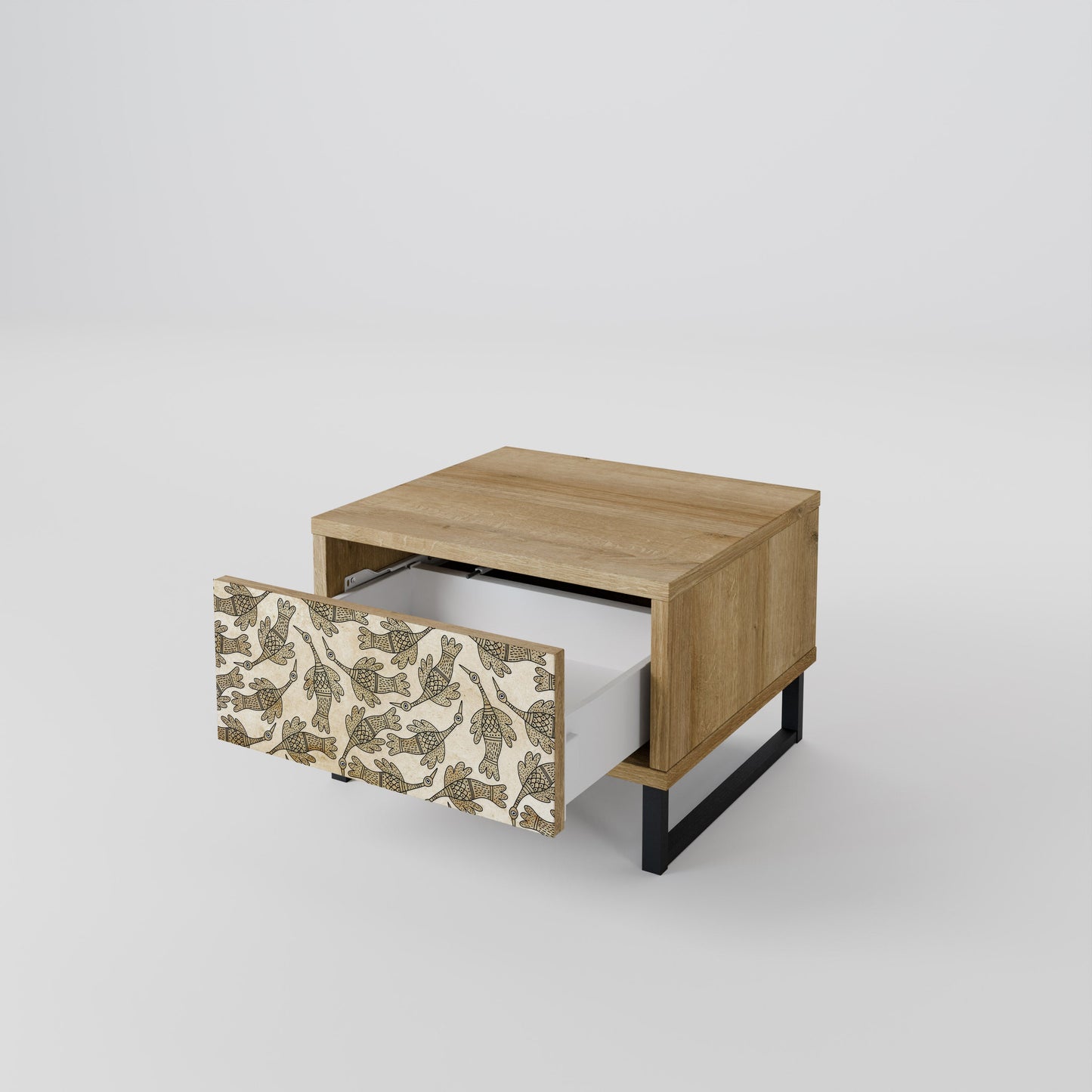 Comodino ALMONDINE SONGBIRD in effetto rovere