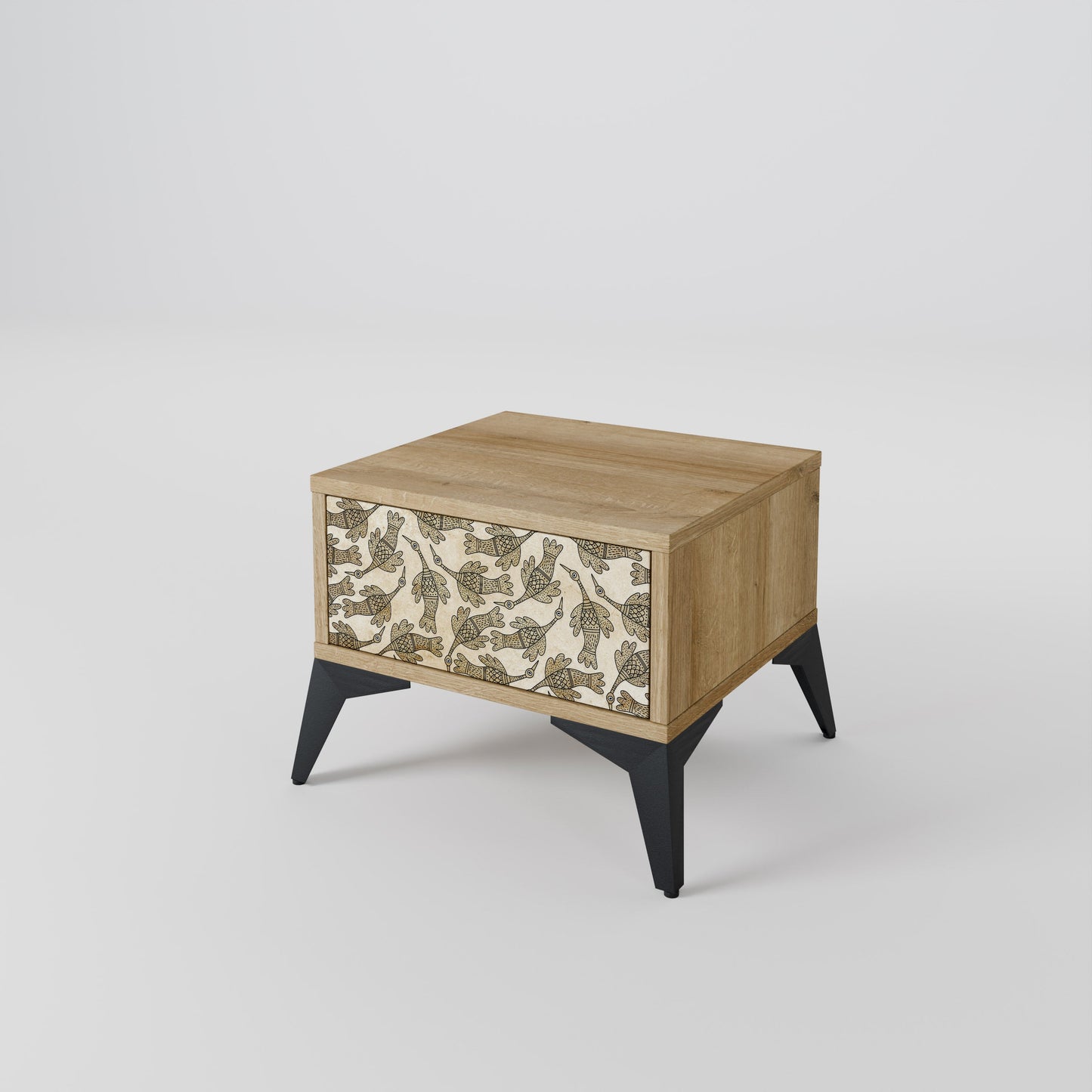 Comodino ALMONDINE SONGBIRD in effetto rovere