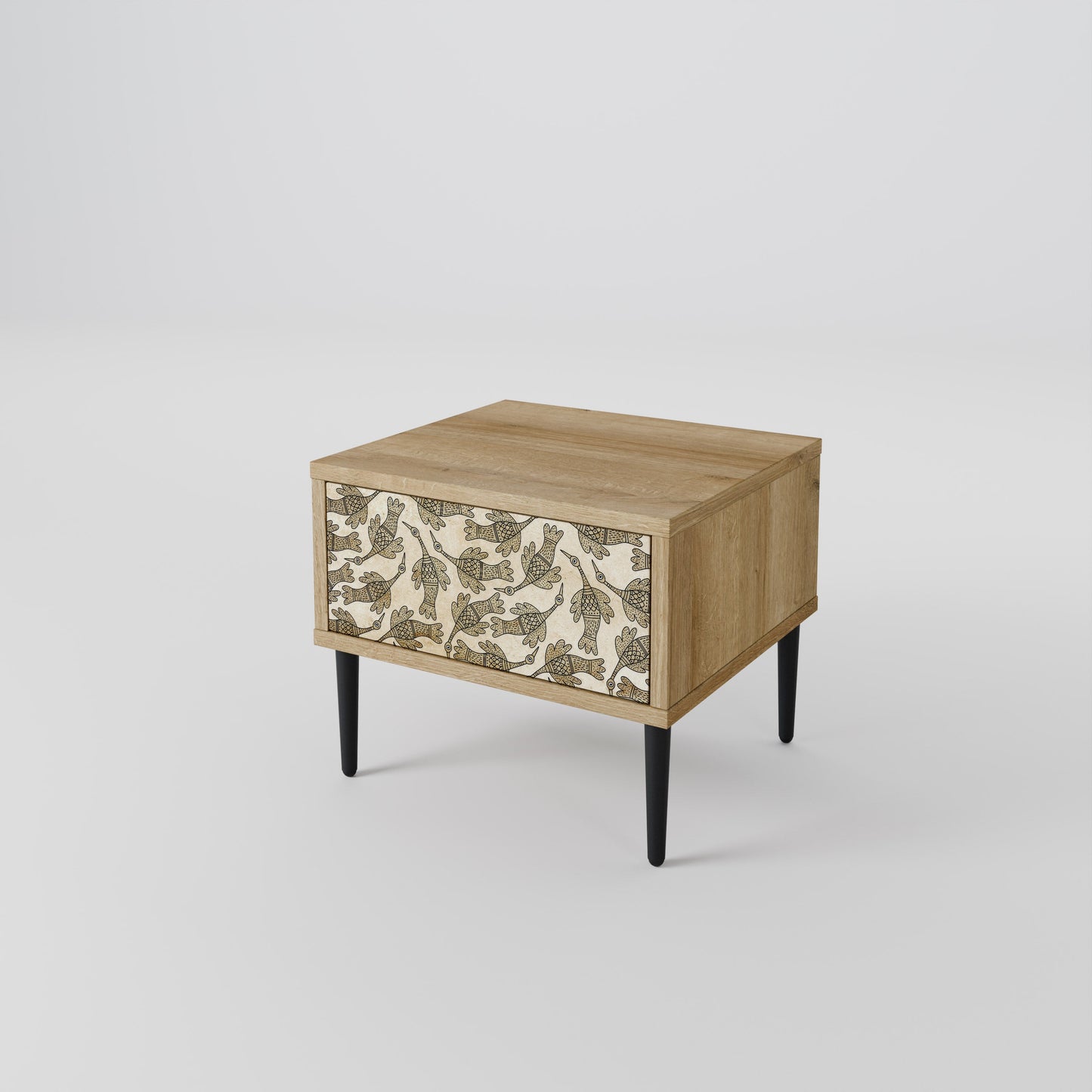 Comodino ALMONDINE SONGBIRD in effetto rovere