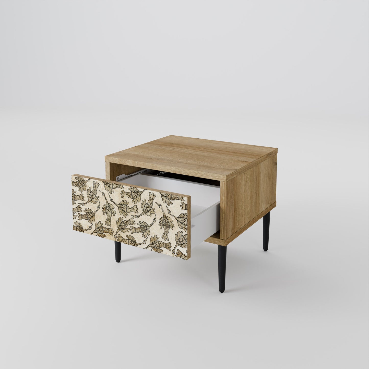 Comodino ALMONDINE SONGBIRD in effetto rovere