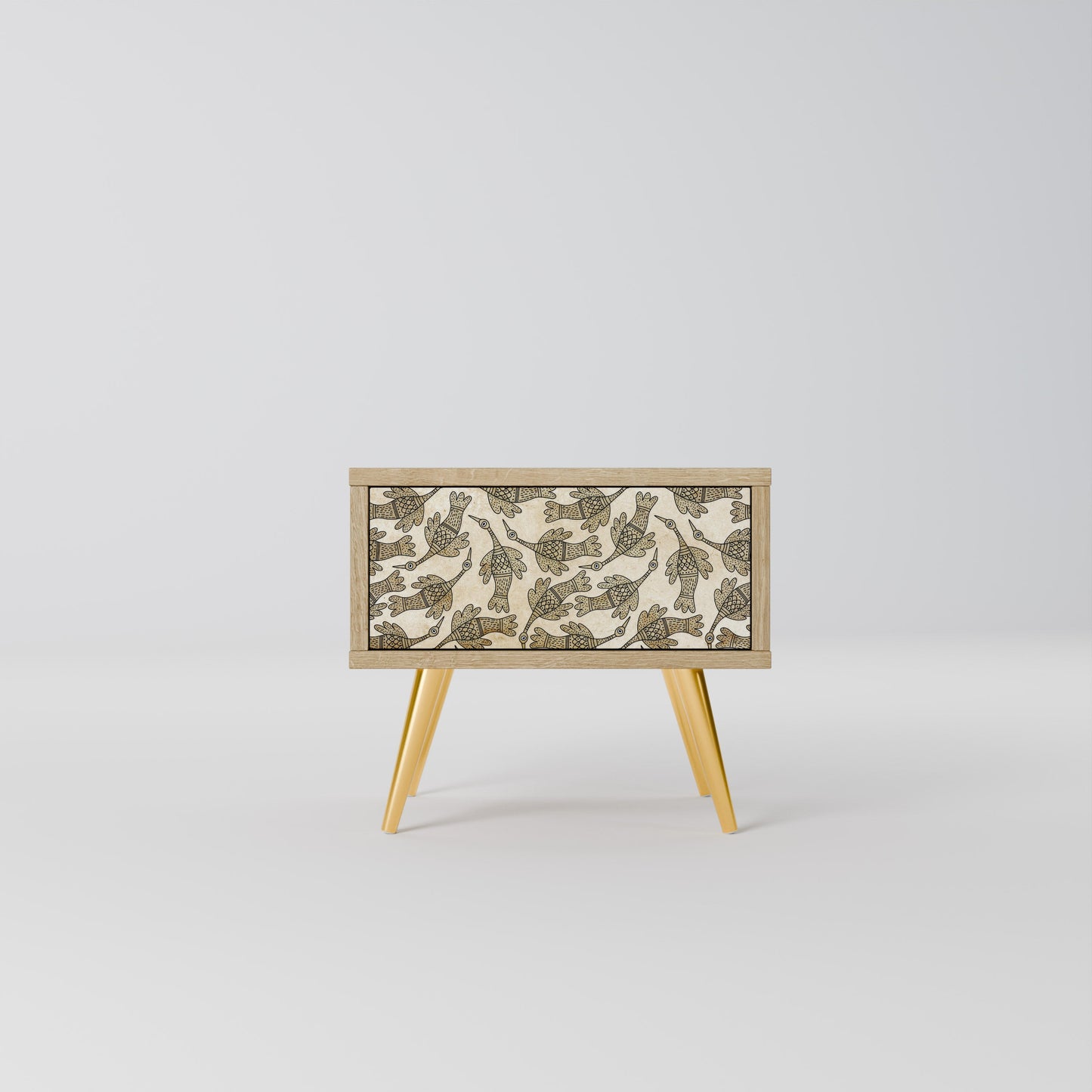 Comodino ALMONDINE SONGBIRD in effetto rovere