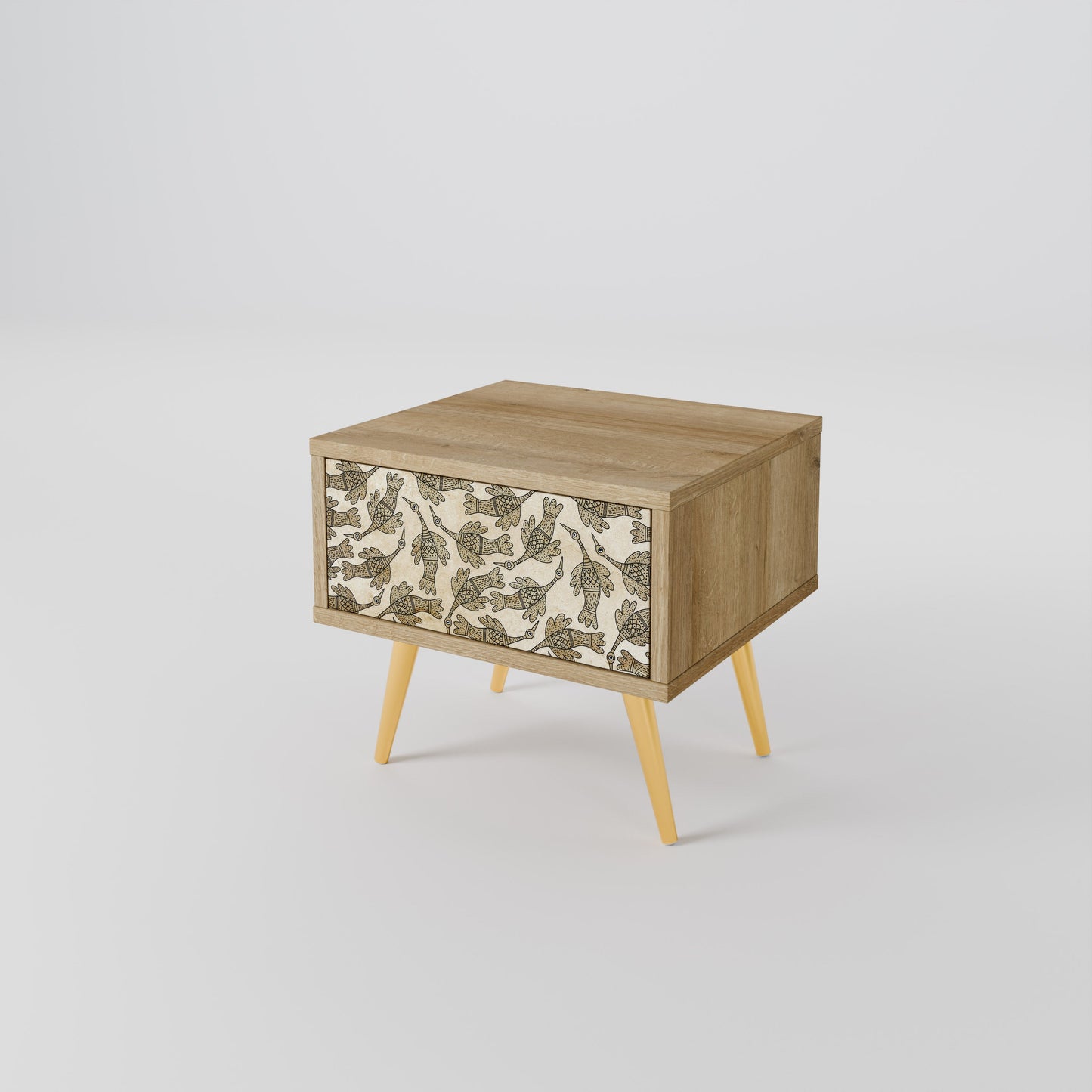 Comodino ALMONDINE SONGBIRD in effetto rovere