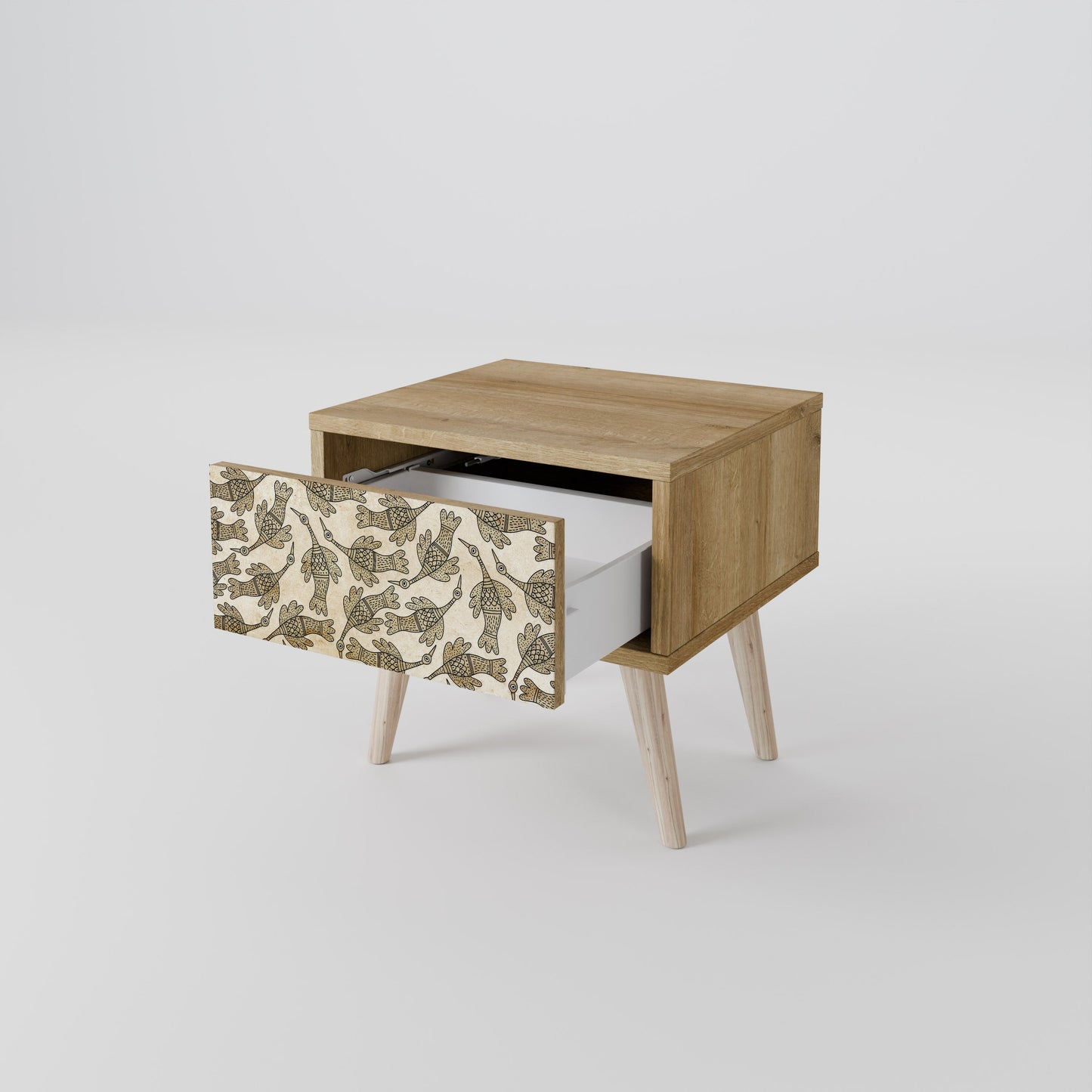 Comodino ALMONDINE SONGBIRD in effetto rovere