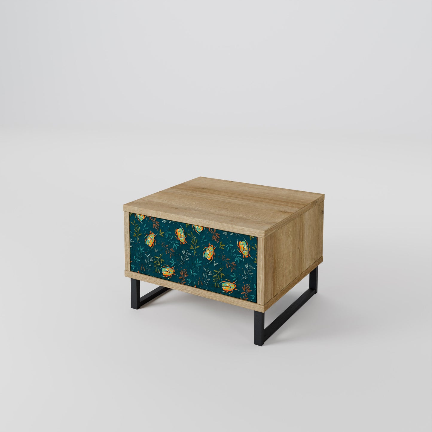 Comodino AUTUMN INSETTI in effetto rovere