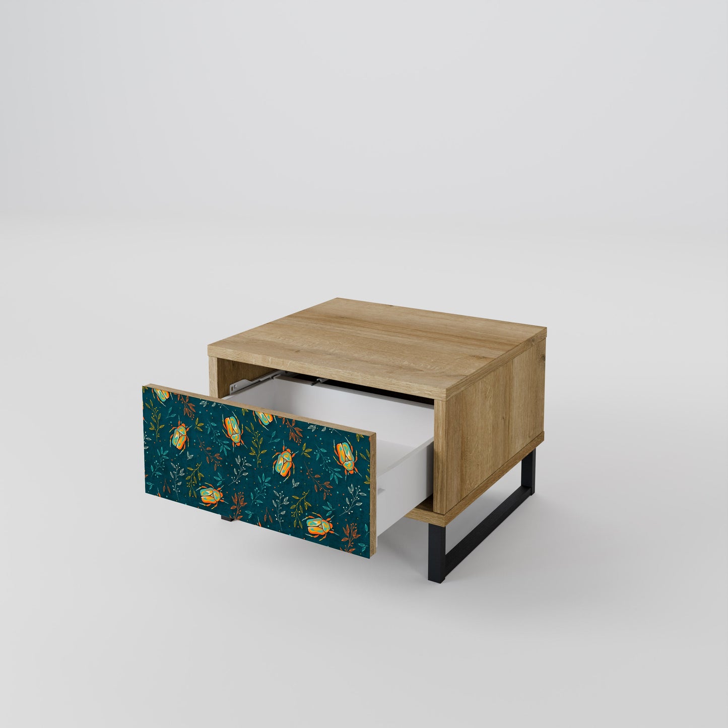 Comodino AUTUMN INSETTI in effetto rovere
