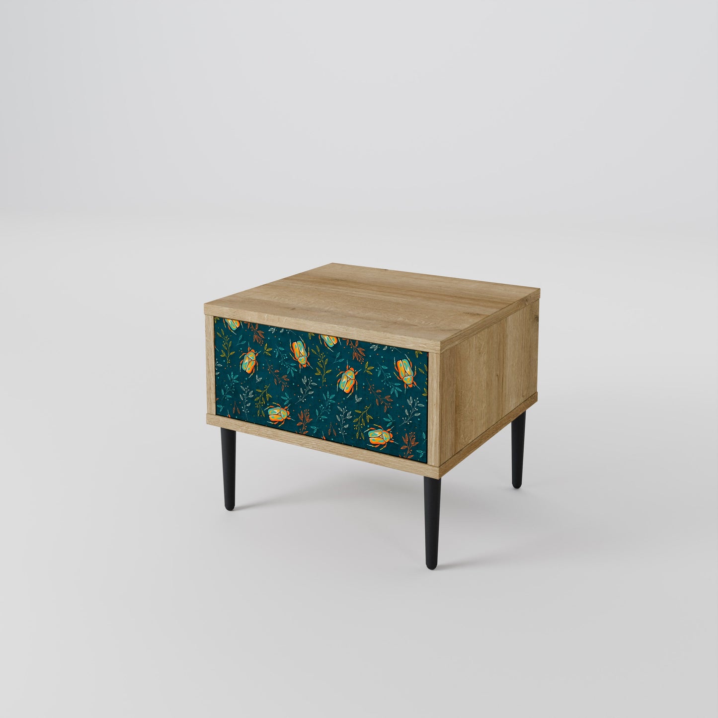 Comodino AUTUMN INSETTI in effetto rovere