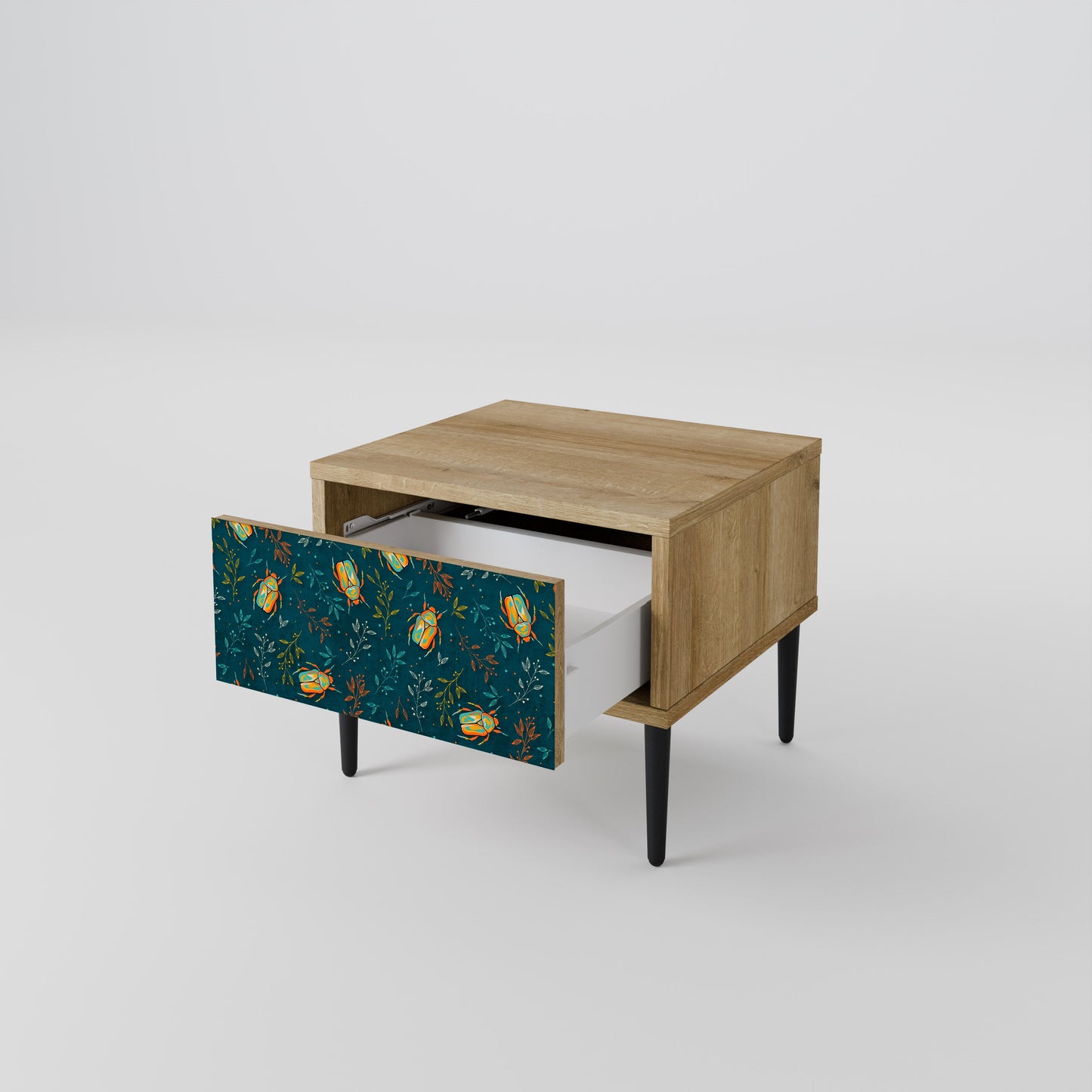 Comodino AUTUMN INSETTI in effetto rovere