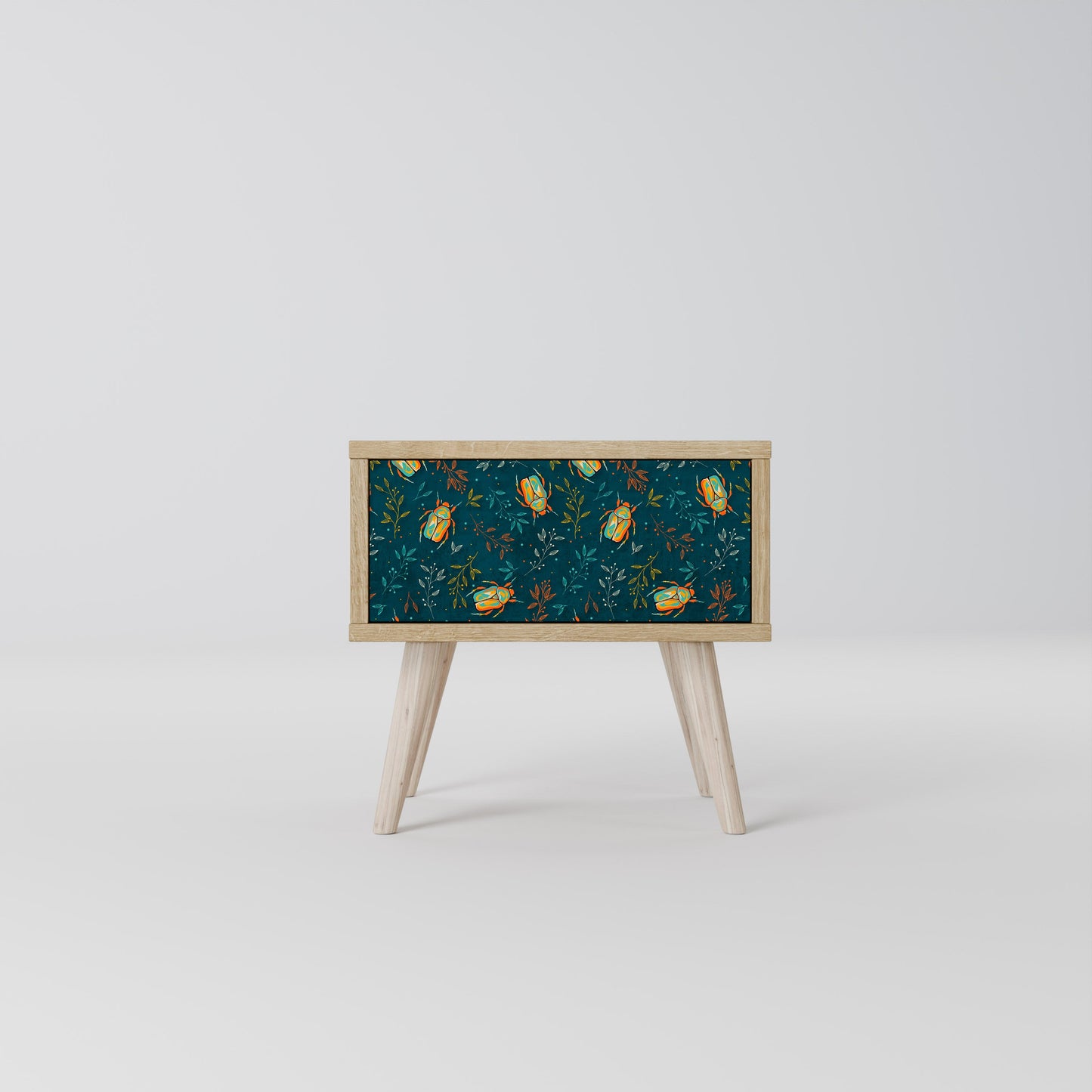 Comodino AUTUMN INSETTI in effetto rovere