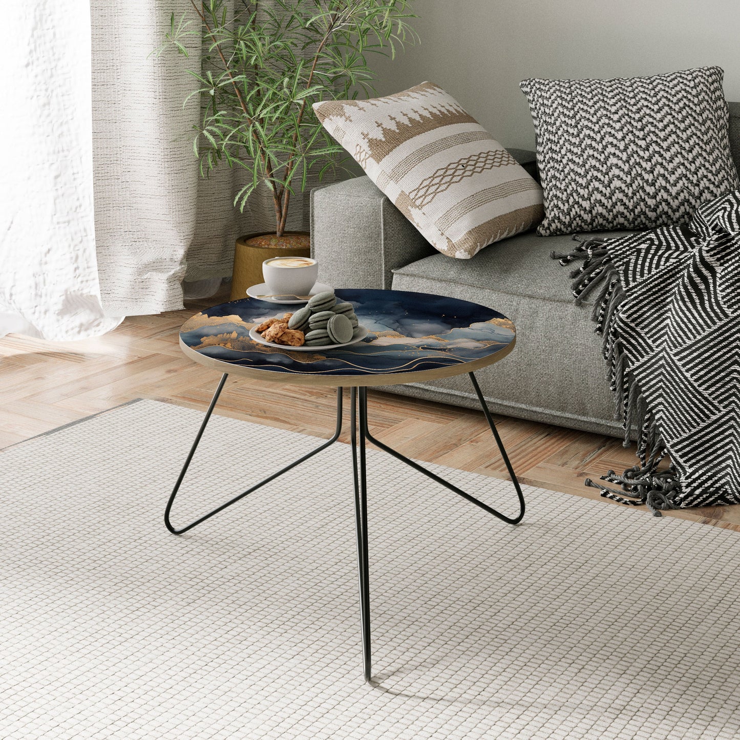 GOLDEN PEAK OF BLUE Coffee Table 60