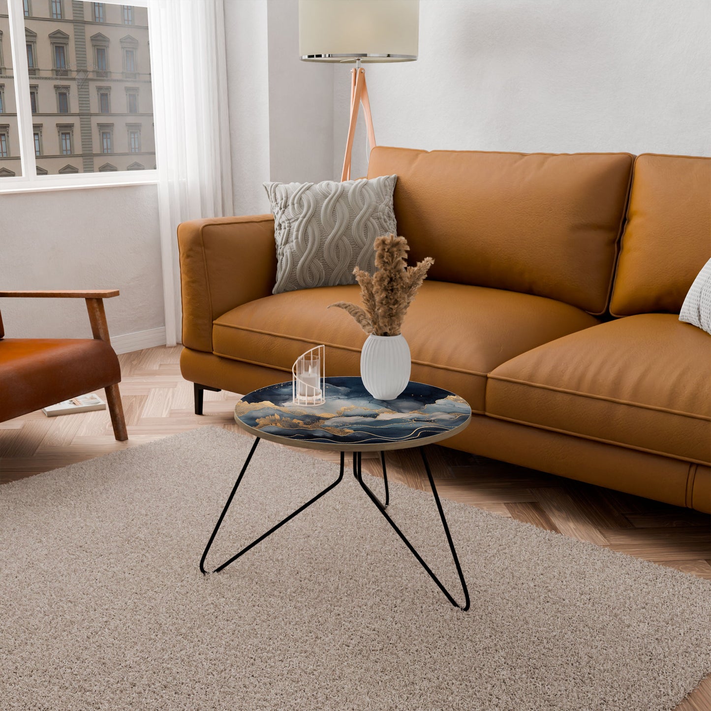 GOLDEN PEAK OF BLUE Coffee Table 60