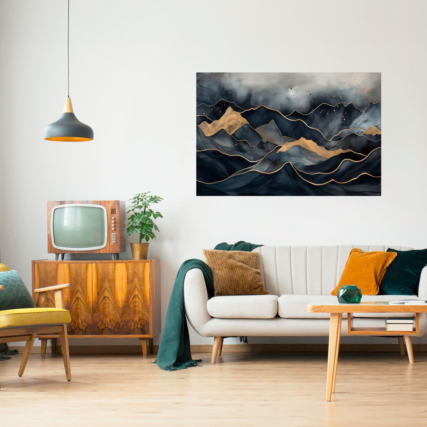 Poster orizzontale GOLDEN SUMMIT SERENITY stacca e attacca
