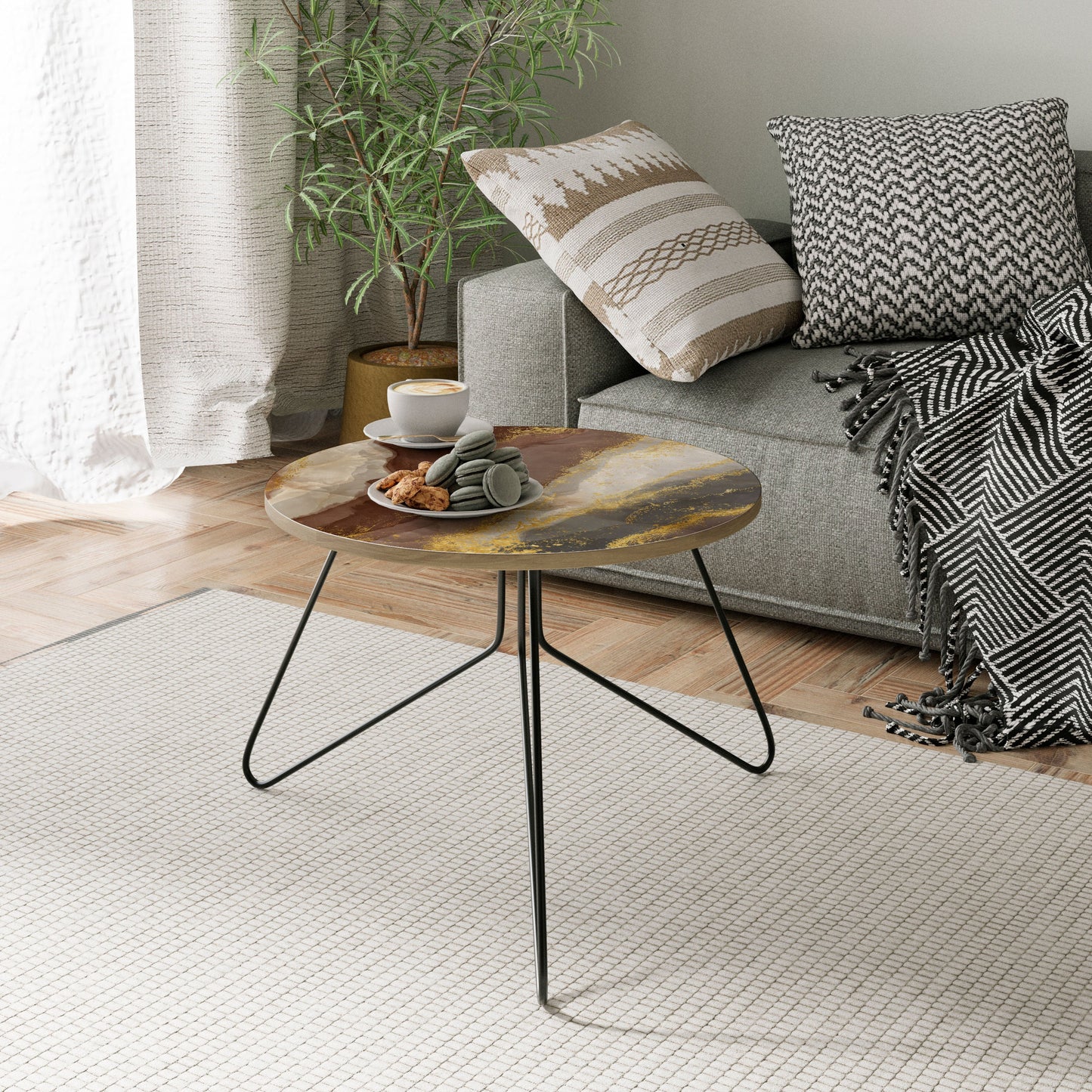 MARBLED ELEGANCE Coffee Table 60